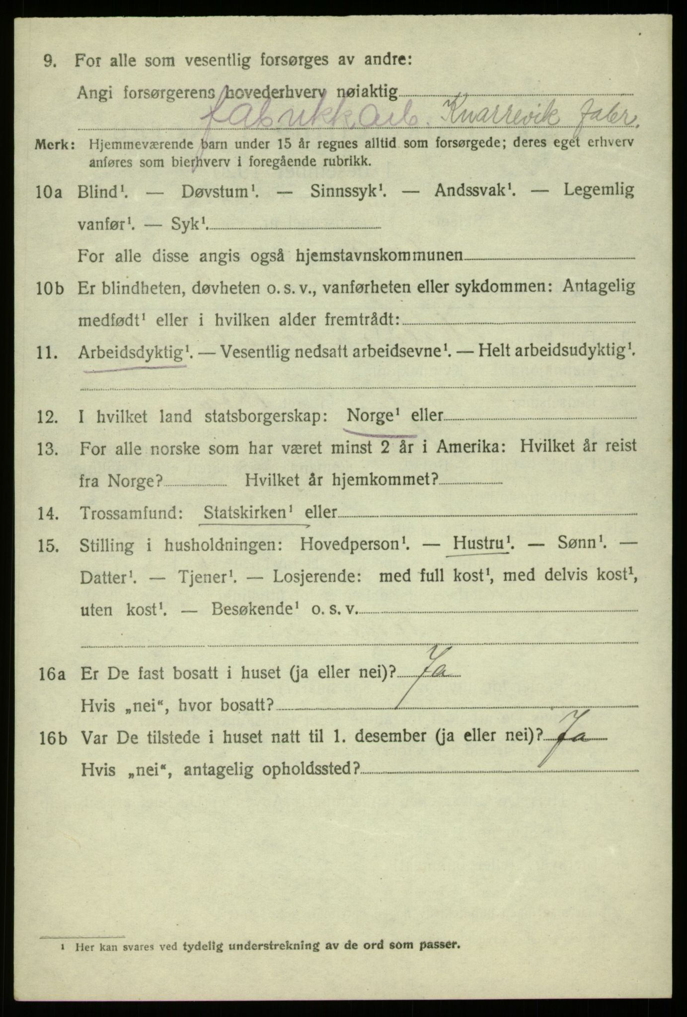 SAB, Folketelling 1920 for 1246 Fjell herred, 1920, s. 11429