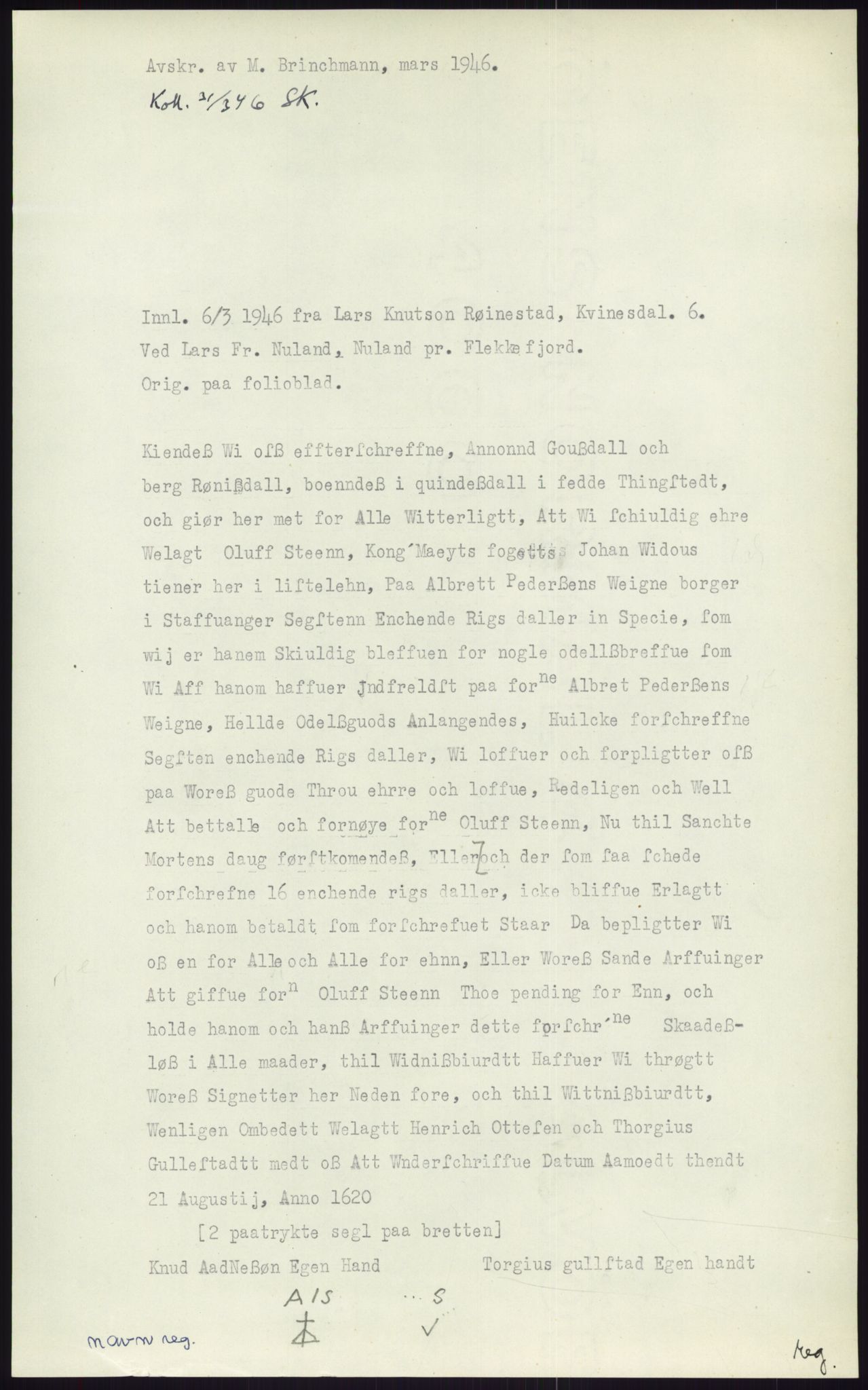 Samlinger til kildeutgivelse, Diplomavskriftsamlingen, AV/RA-EA-4053/H/Ha, s. 2499