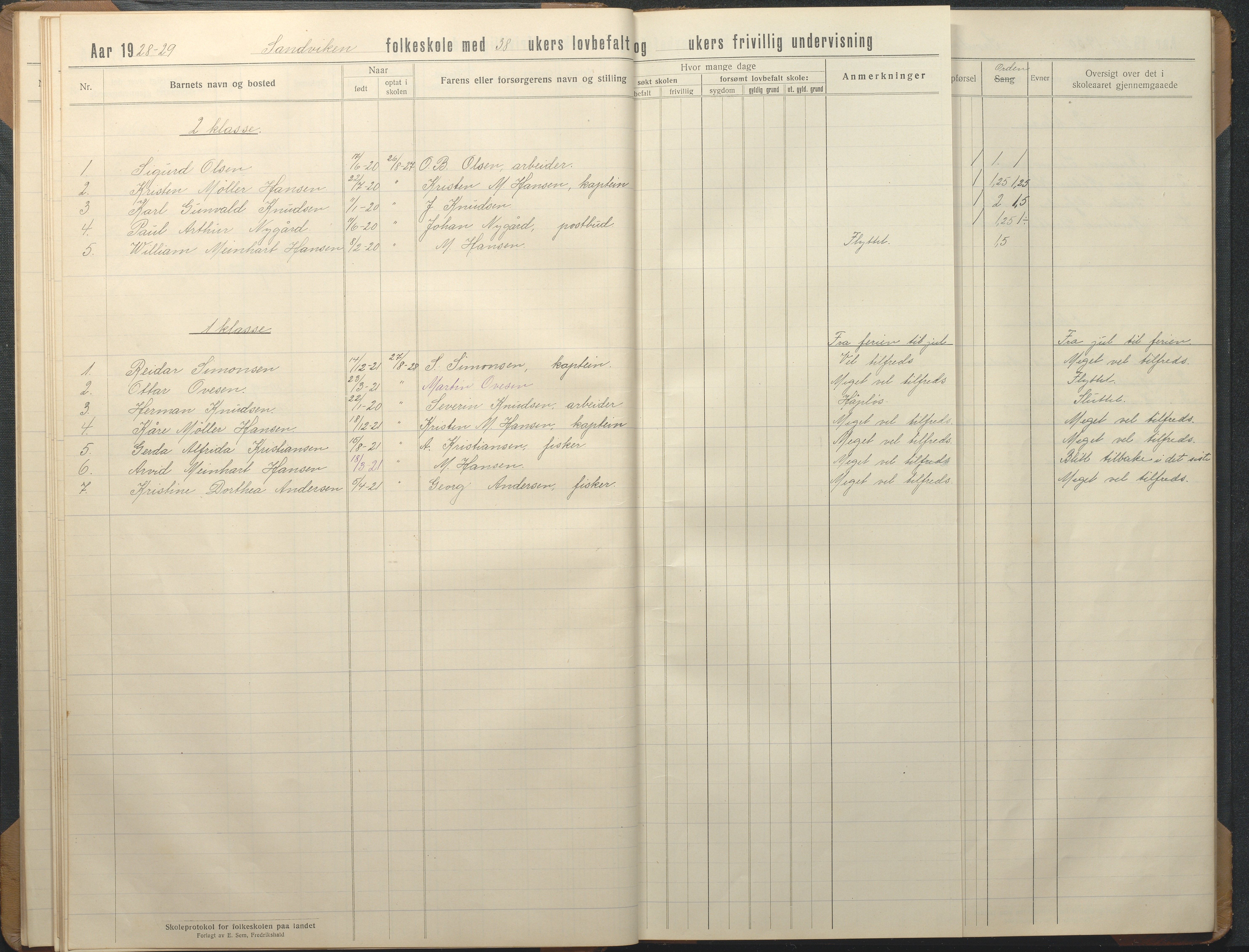 Hisøy kommune frem til 1991, AAKS/KA0922-PK/32/L0019: Skoleprotokoll, 1919-1950