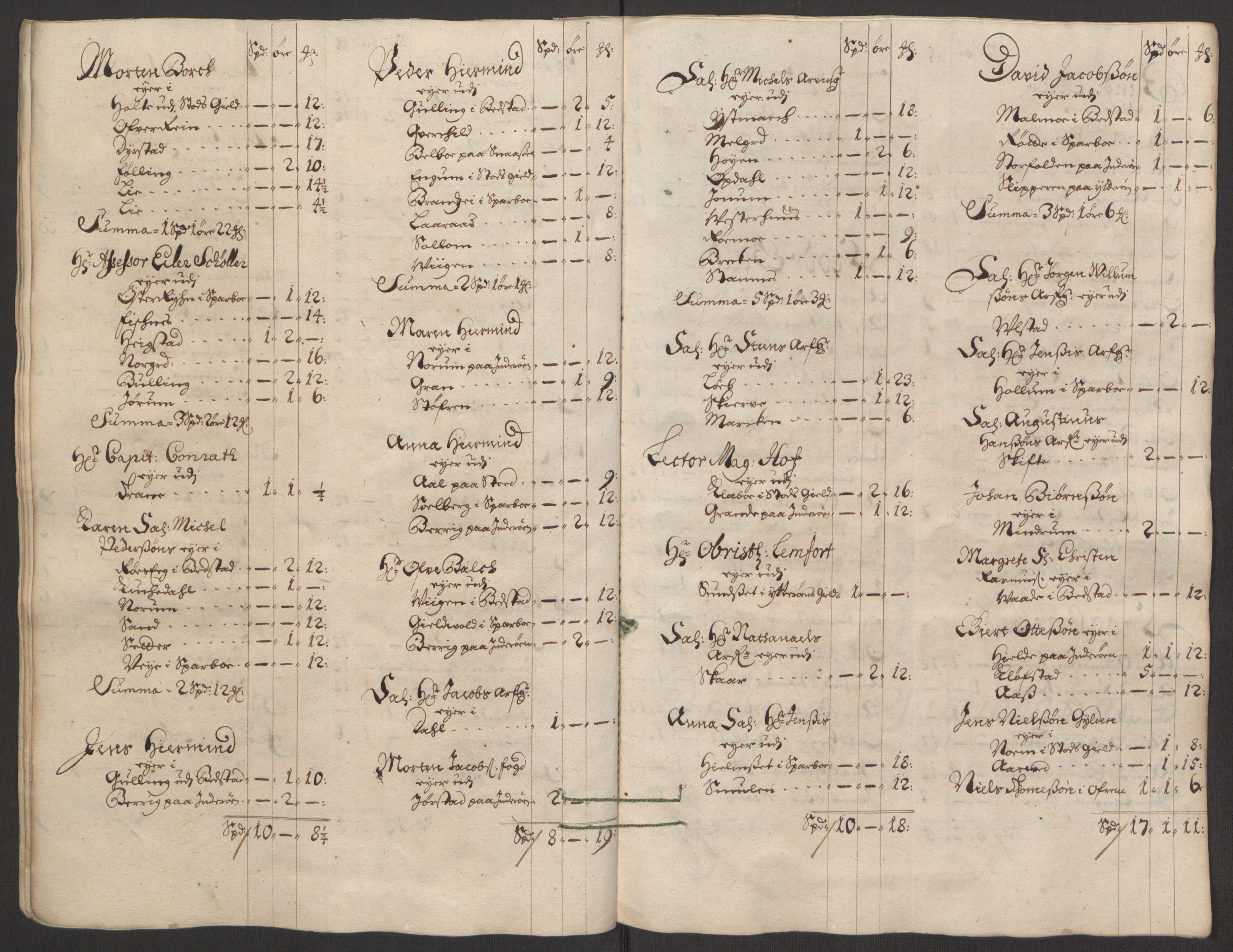 Rentekammeret inntil 1814, Reviderte regnskaper, Fogderegnskap, AV/RA-EA-4092/R63/L4309: Fogderegnskap Inderøy, 1695-1697, s. 412