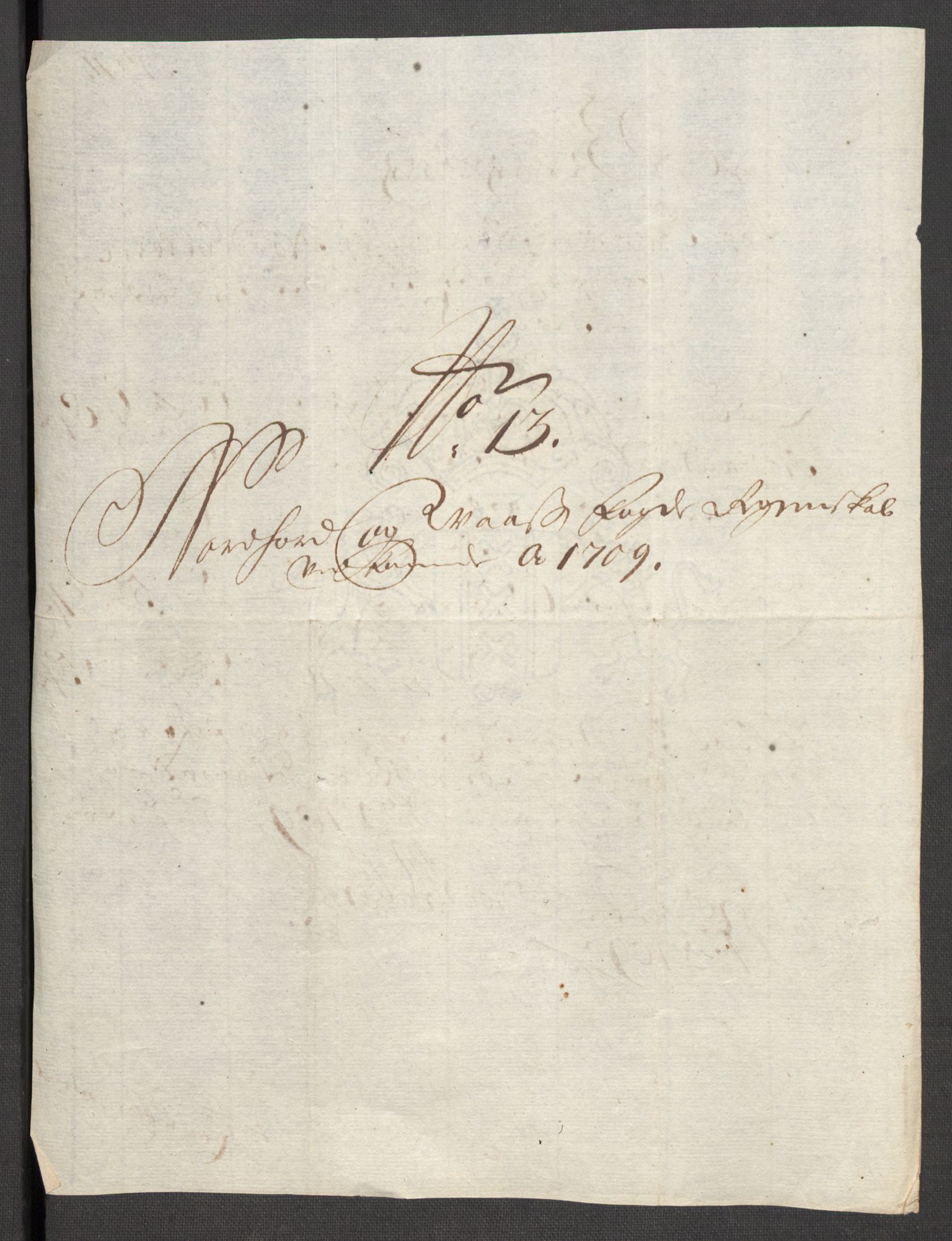 Rentekammeret inntil 1814, Reviderte regnskaper, Fogderegnskap, RA/EA-4092/R51/L3190: Fogderegnskap Nordhordland og Voss, 1709, s. 207