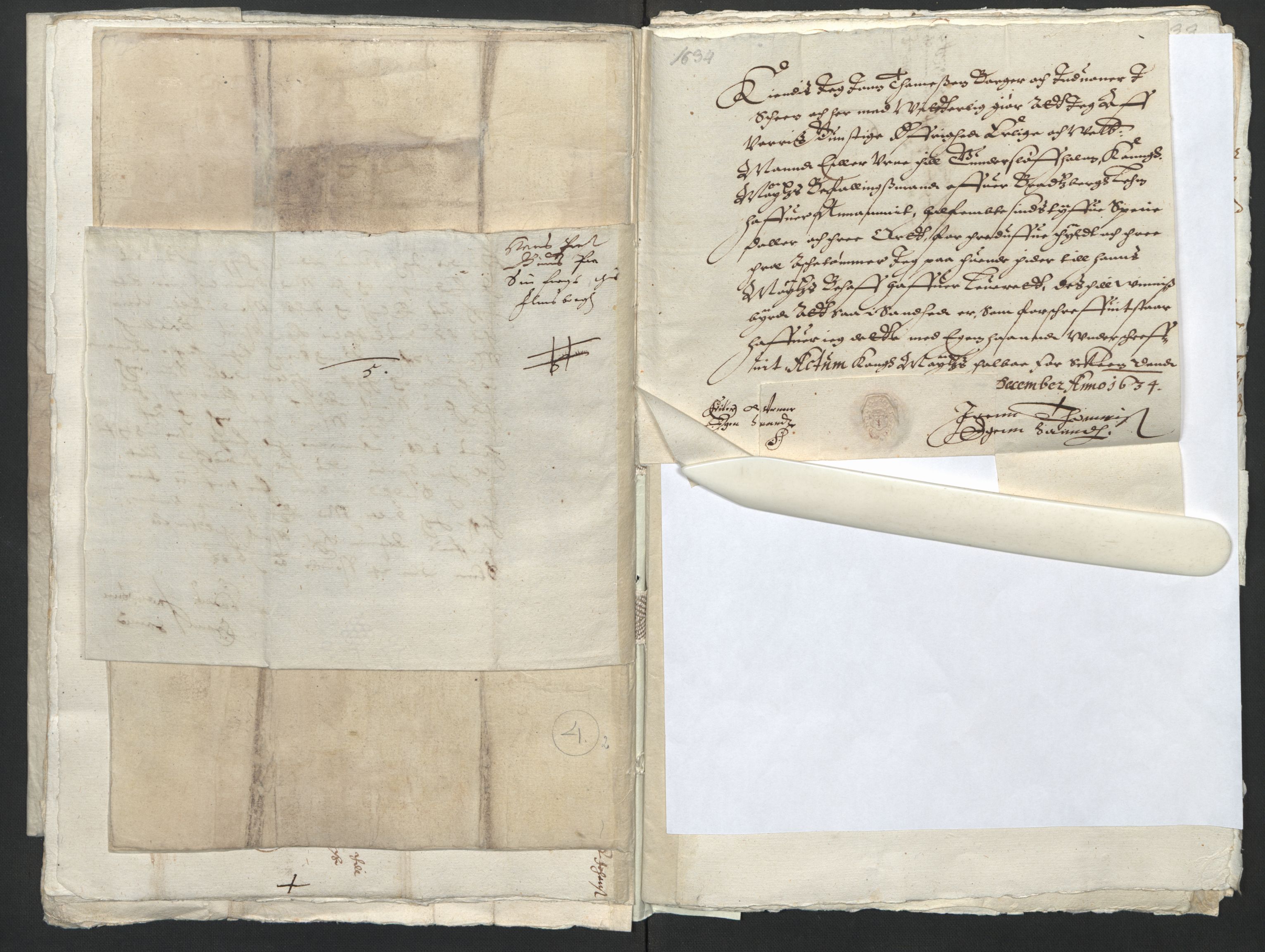 Rentekammeret inntil 1814, Reviderte regnskaper, Lensregnskaper, AV/RA-EA-5023/R/Rb/Rbp/L0016: Bratsberg len, 1632-1634