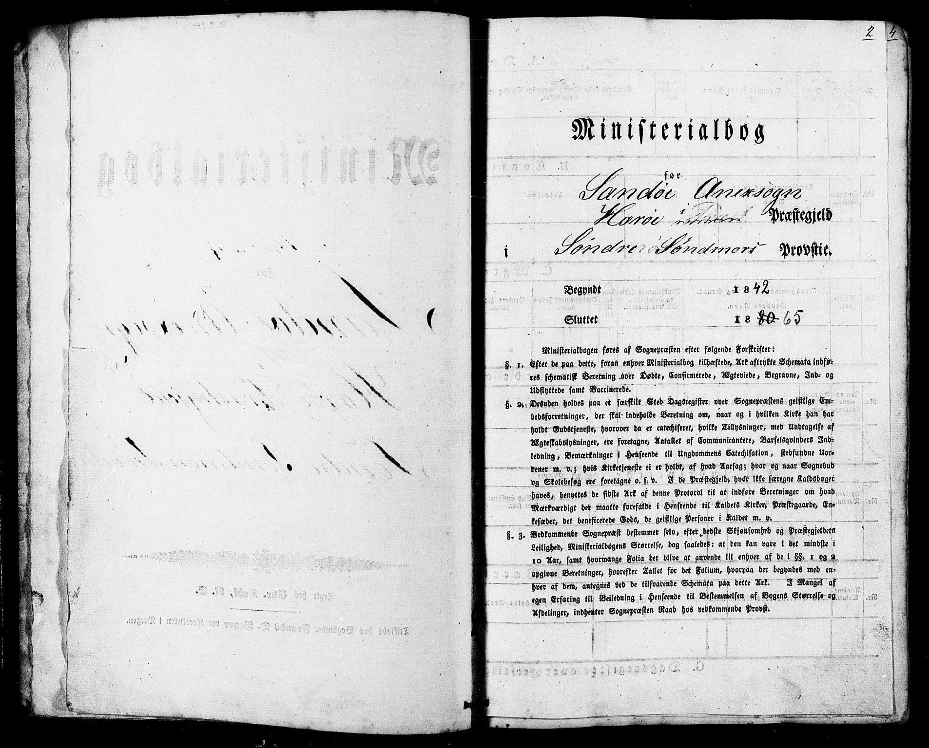 Ministerialprotokoller, klokkerbøker og fødselsregistre - Møre og Romsdal, AV/SAT-A-1454/503/L0034: Ministerialbok nr. 503A02, 1841-1884, s. 2