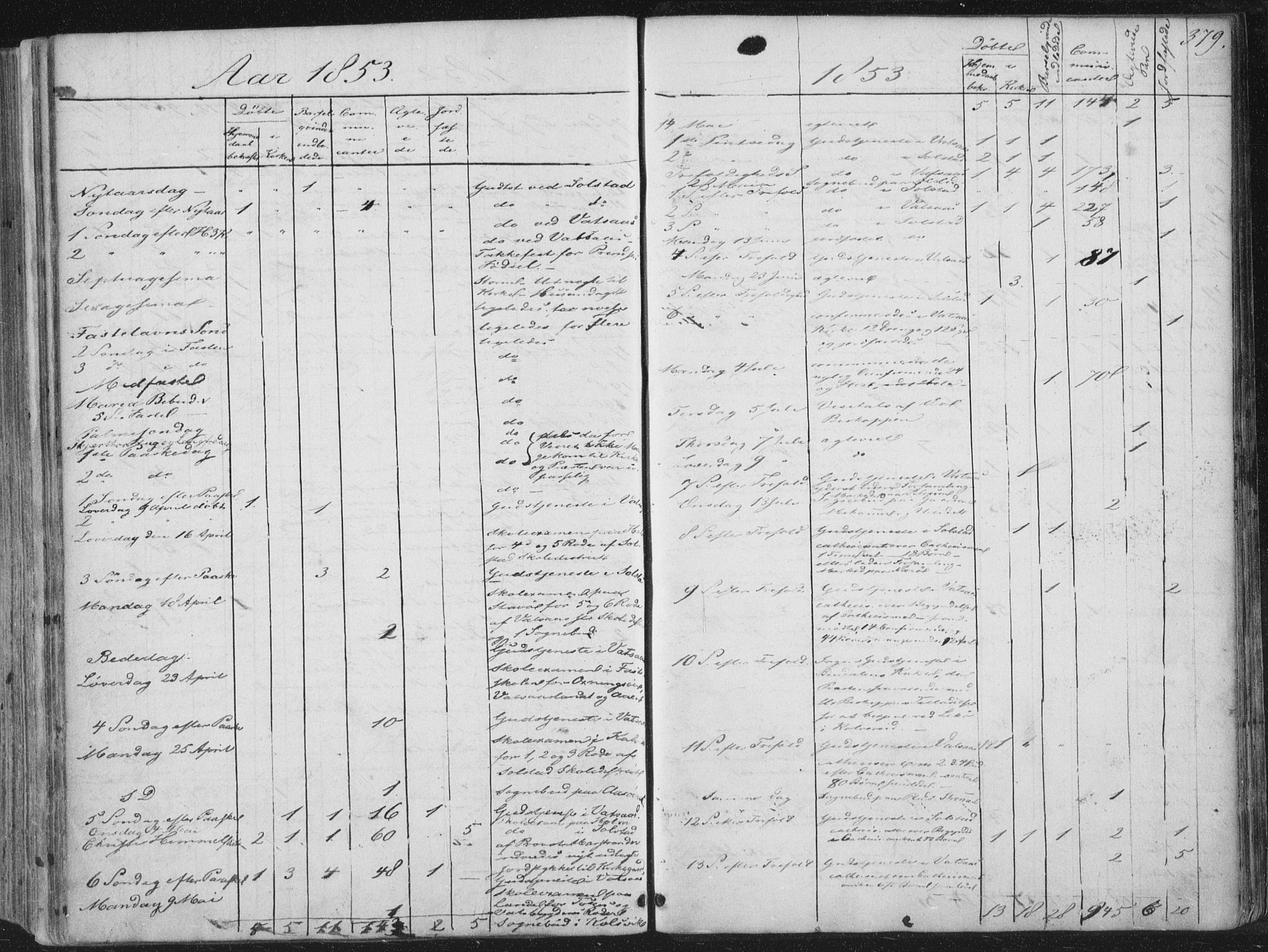 Ministerialprotokoller, klokkerbøker og fødselsregistre - Nordland, SAT/A-1459/810/L0144: Ministerialbok nr. 810A07 /1, 1841-1862, s. 379