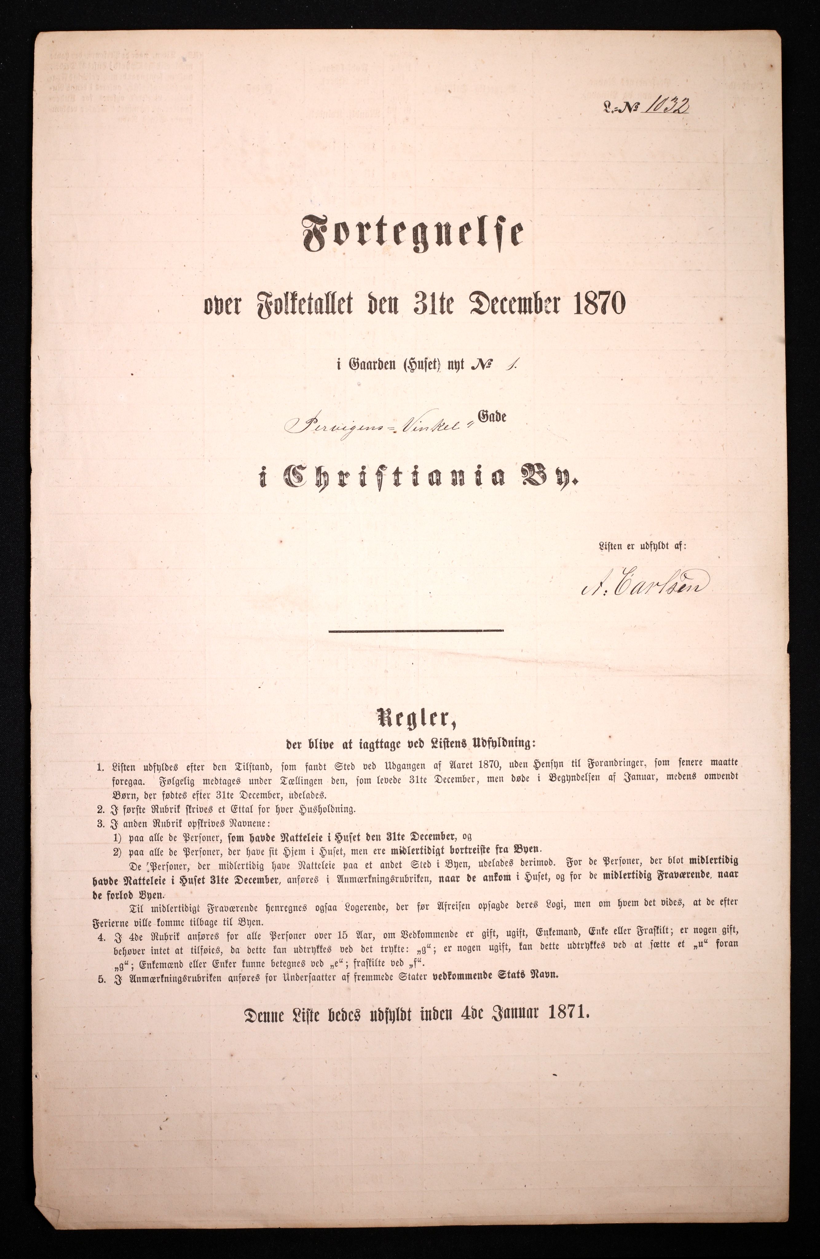 RA, Folketelling 1870 for 0301 Kristiania kjøpstad, 1870, s. 4558