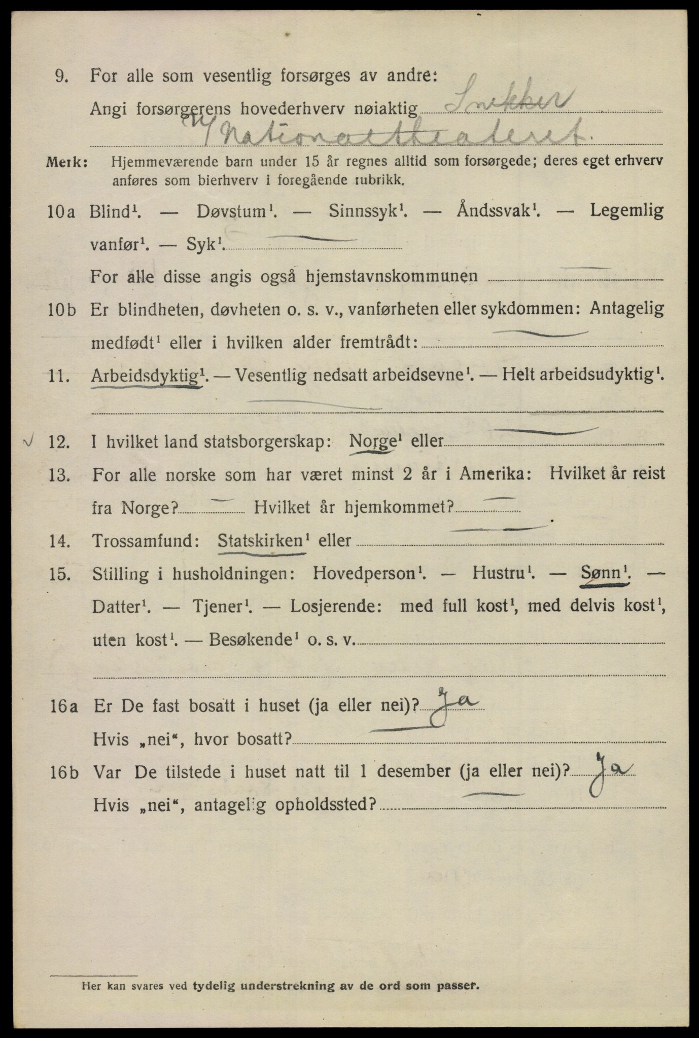 SAO, Folketelling 1920 for 0301 Kristiania kjøpstad, 1920, s. 159612