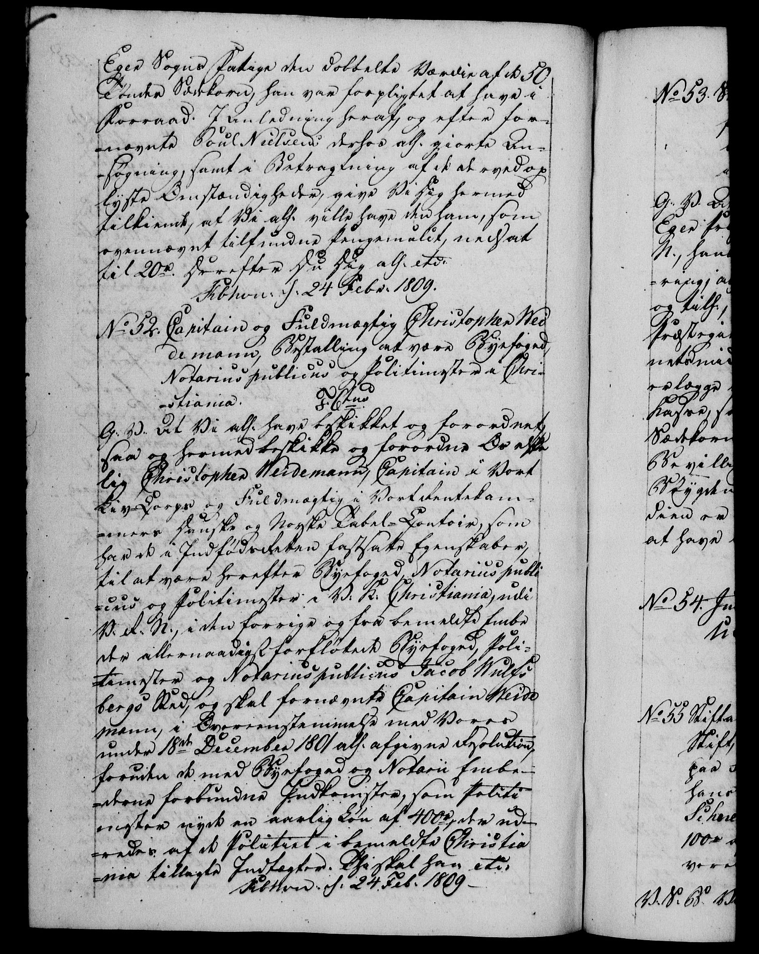 Danske Kanselli 1800-1814, AV/RA-EA-3024/H/Hf/Hfb/Hfba/L0004: Registranter, 1808-1810, s. 135b