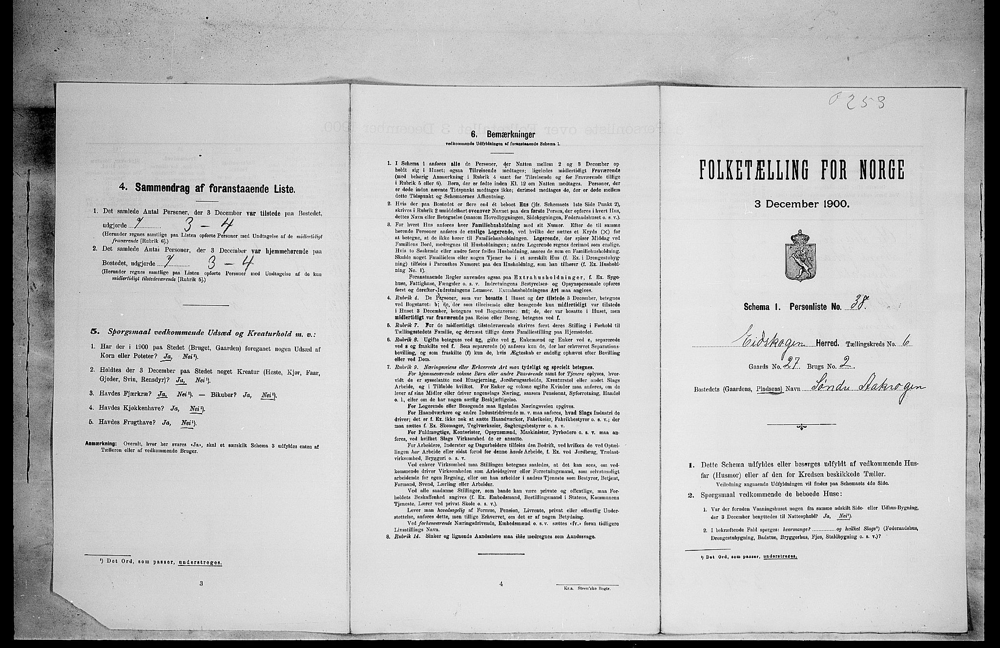 SAH, Folketelling 1900 for 0420 Eidskog herred, 1900, s. 776
