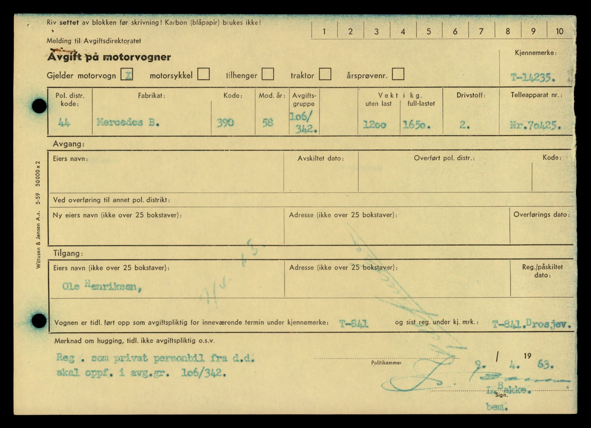 Møre og Romsdal vegkontor - Ålesund trafikkstasjon, AV/SAT-A-4099/F/Fe/L0044: Registreringskort for kjøretøy T 14205 - T 14319, 1927-1998, s. 912