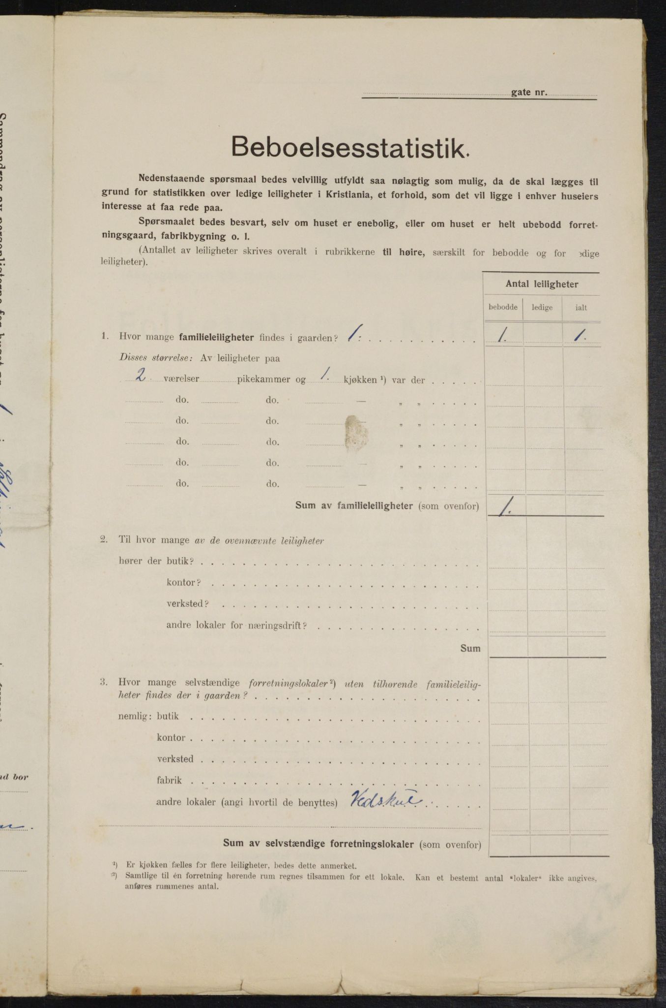 OBA, Kommunal folketelling 1.2.1914 for Kristiania, 1914, s. 99385