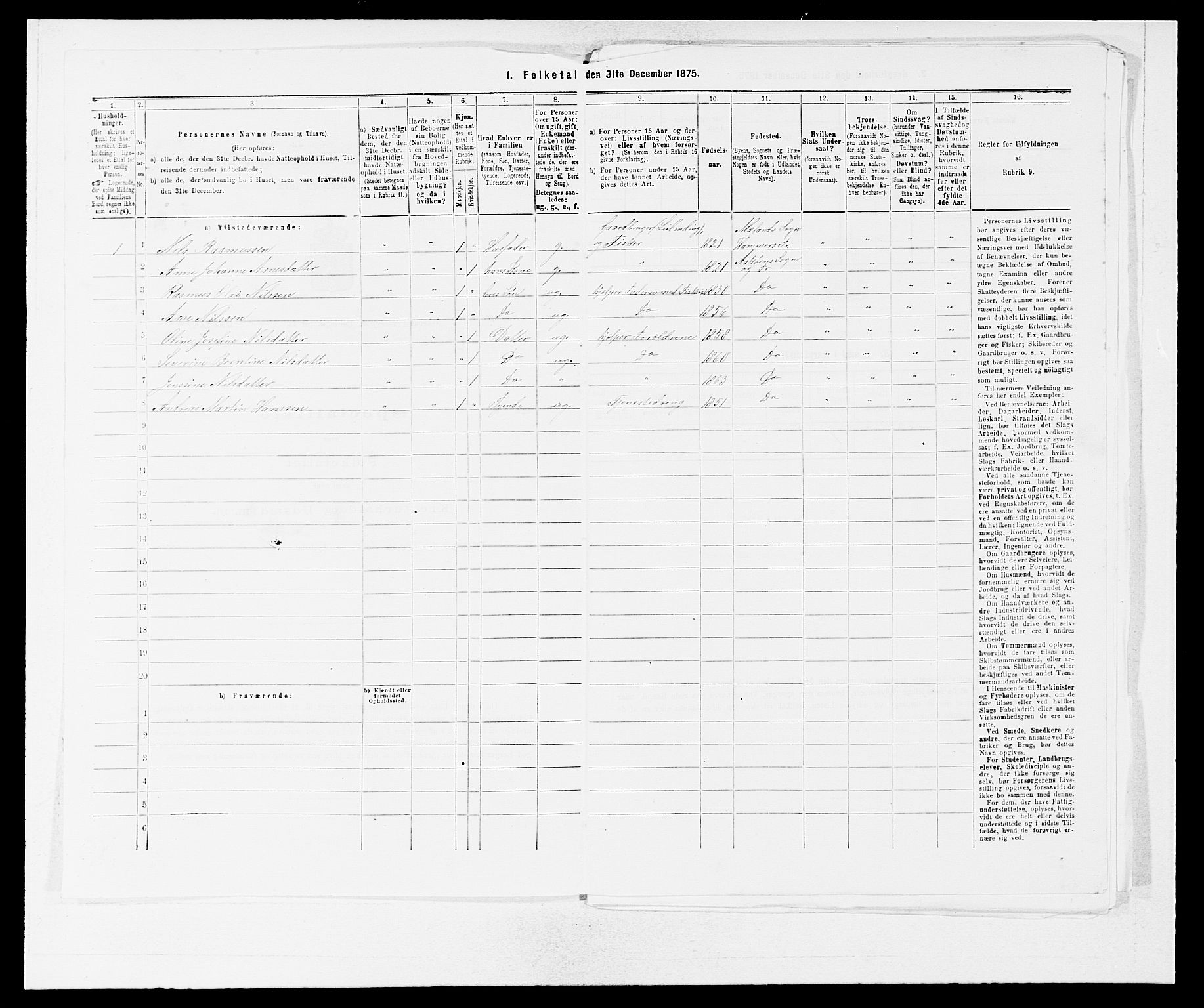 SAB, Folketelling 1875 for 1247P Askøy prestegjeld, 1875, s. 1339