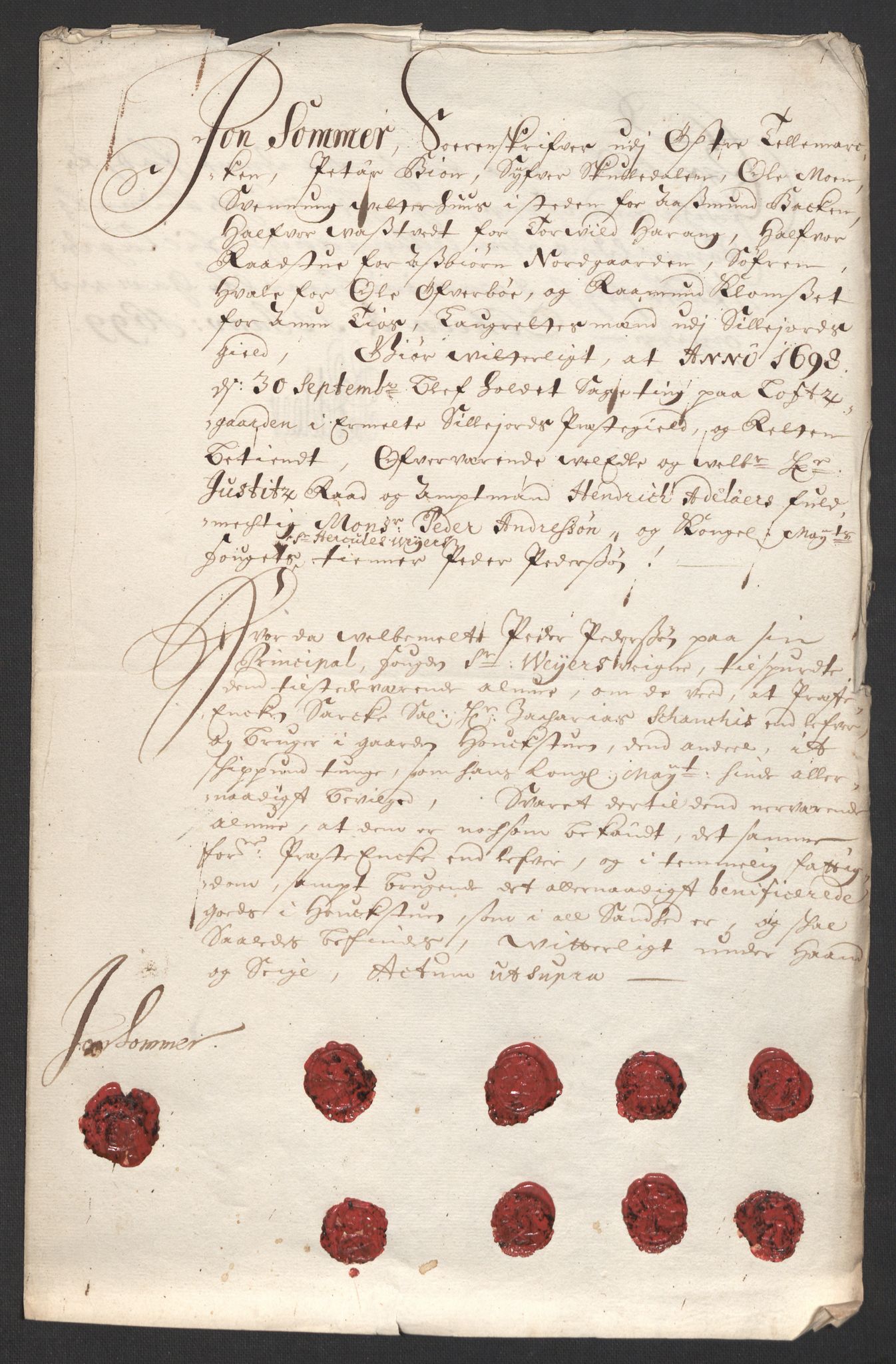 Rentekammeret inntil 1814, Reviderte regnskaper, Fogderegnskap, RA/EA-4092/R36/L2099: Fogderegnskap Øvre og Nedre Telemark og Bamble, 1698, s. 198