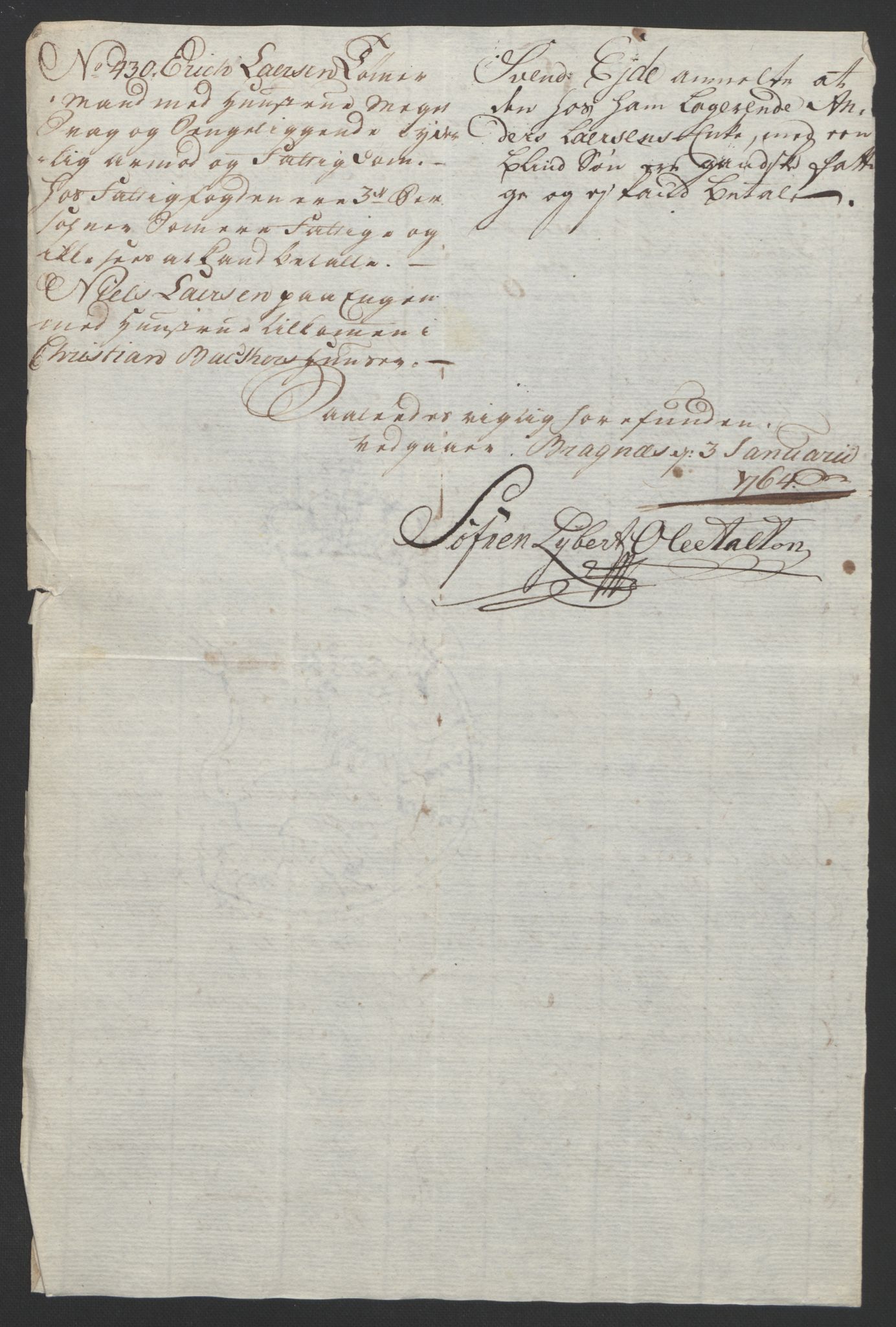 Rentekammeret inntil 1814, Reviderte regnskaper, Byregnskaper, AV/RA-EA-4066/R/Rf/L0119/0001: [F2] Kontribusjonsregnskap / Ekstraskatt, 1762-1767, s. 182