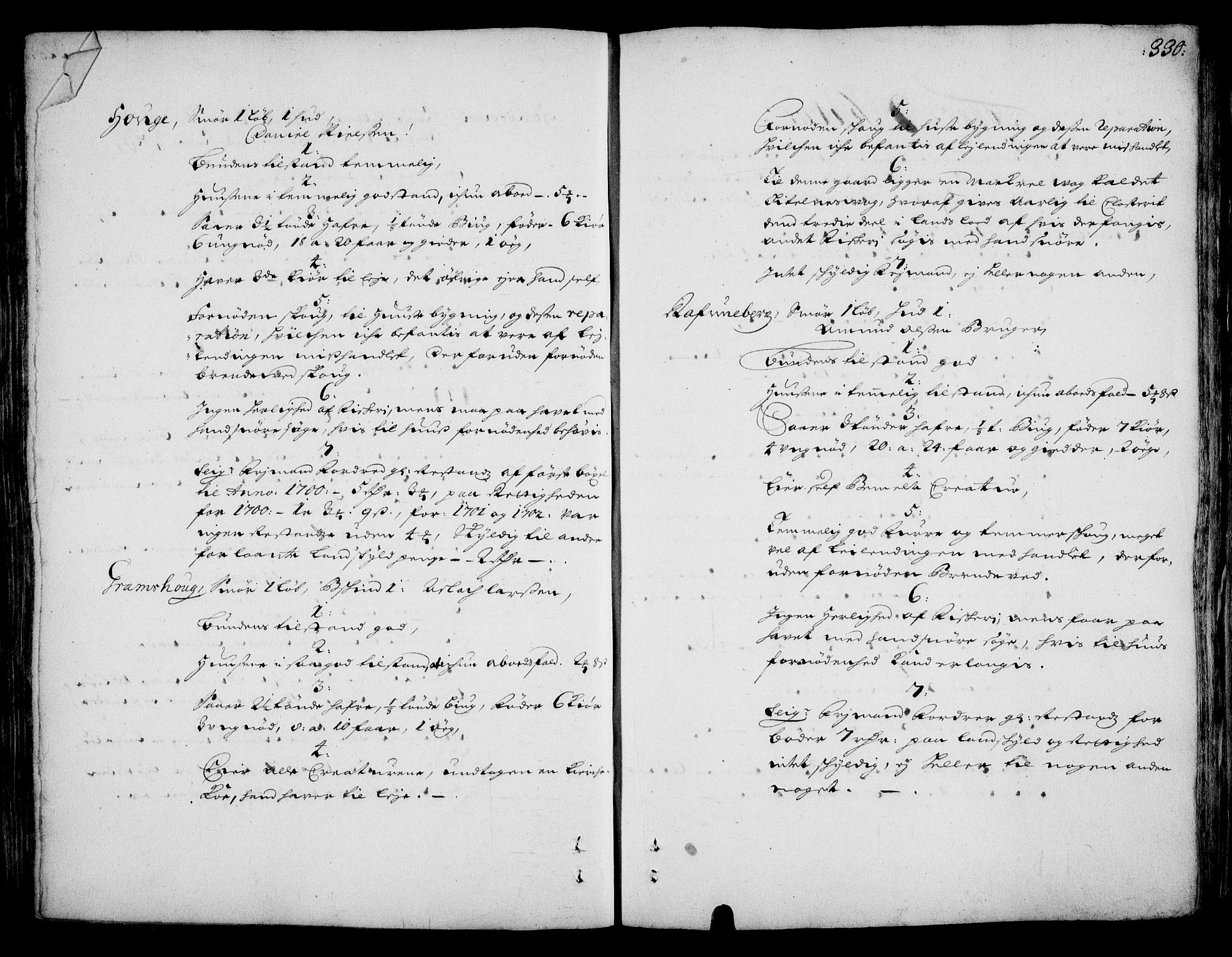 Rentekammeret inntil 1814, Realistisk ordnet avdeling, AV/RA-EA-4070/On/L0002: [Jj 3]: Besiktigelsesforretninger over Halsnøy klosters gods, 1659-1703, s. 329b-330a
