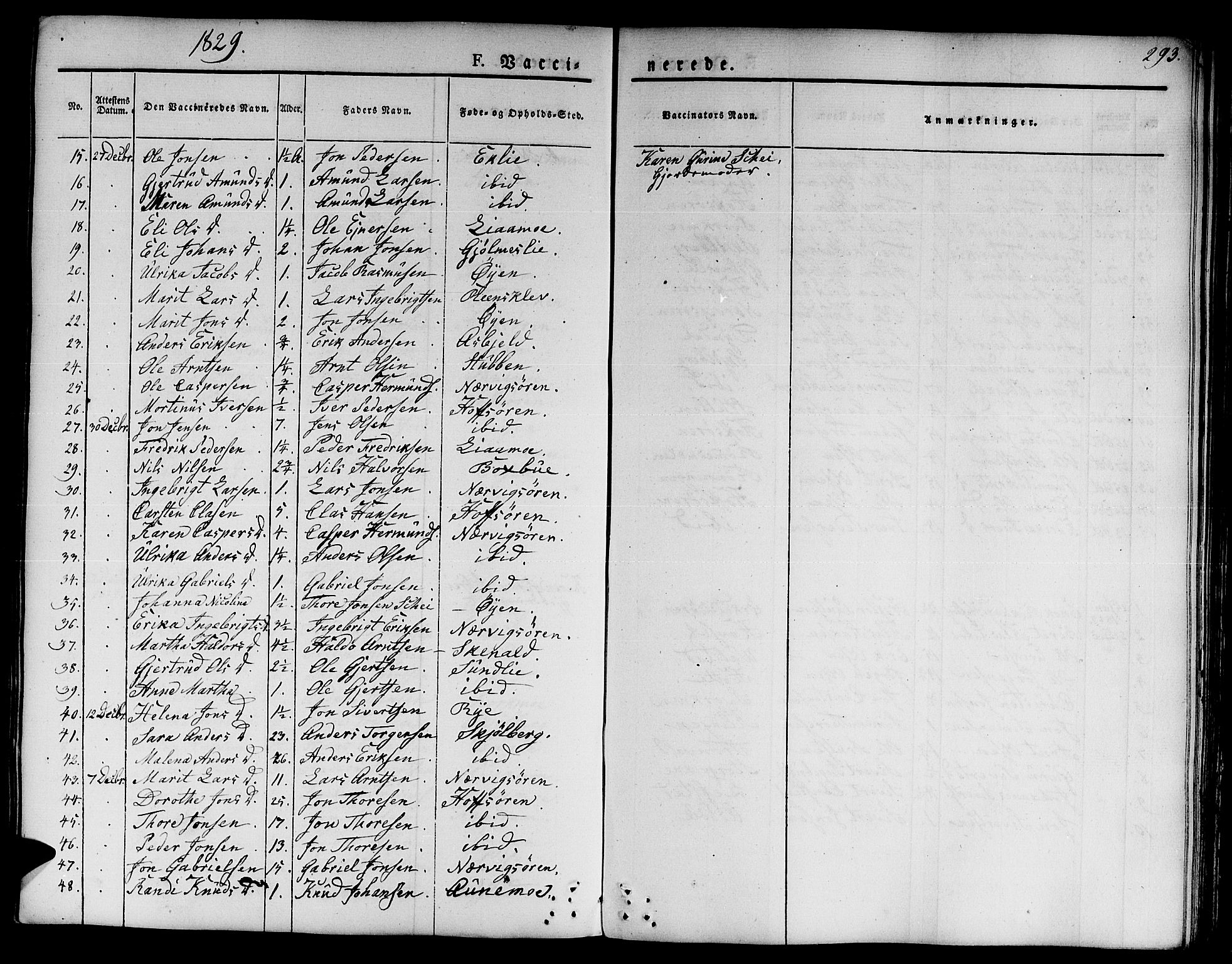 Ministerialprotokoller, klokkerbøker og fødselsregistre - Sør-Trøndelag, AV/SAT-A-1456/668/L0804: Ministerialbok nr. 668A04, 1826-1839, s. 293
