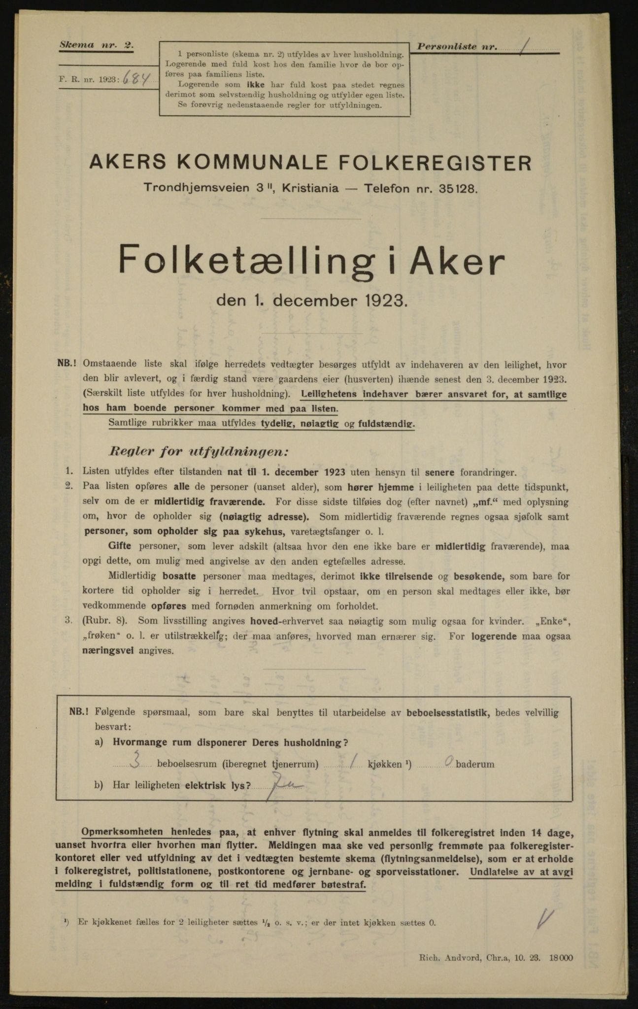 , Kommunal folketelling 1.12.1923 for Aker, 1923, s. 11624