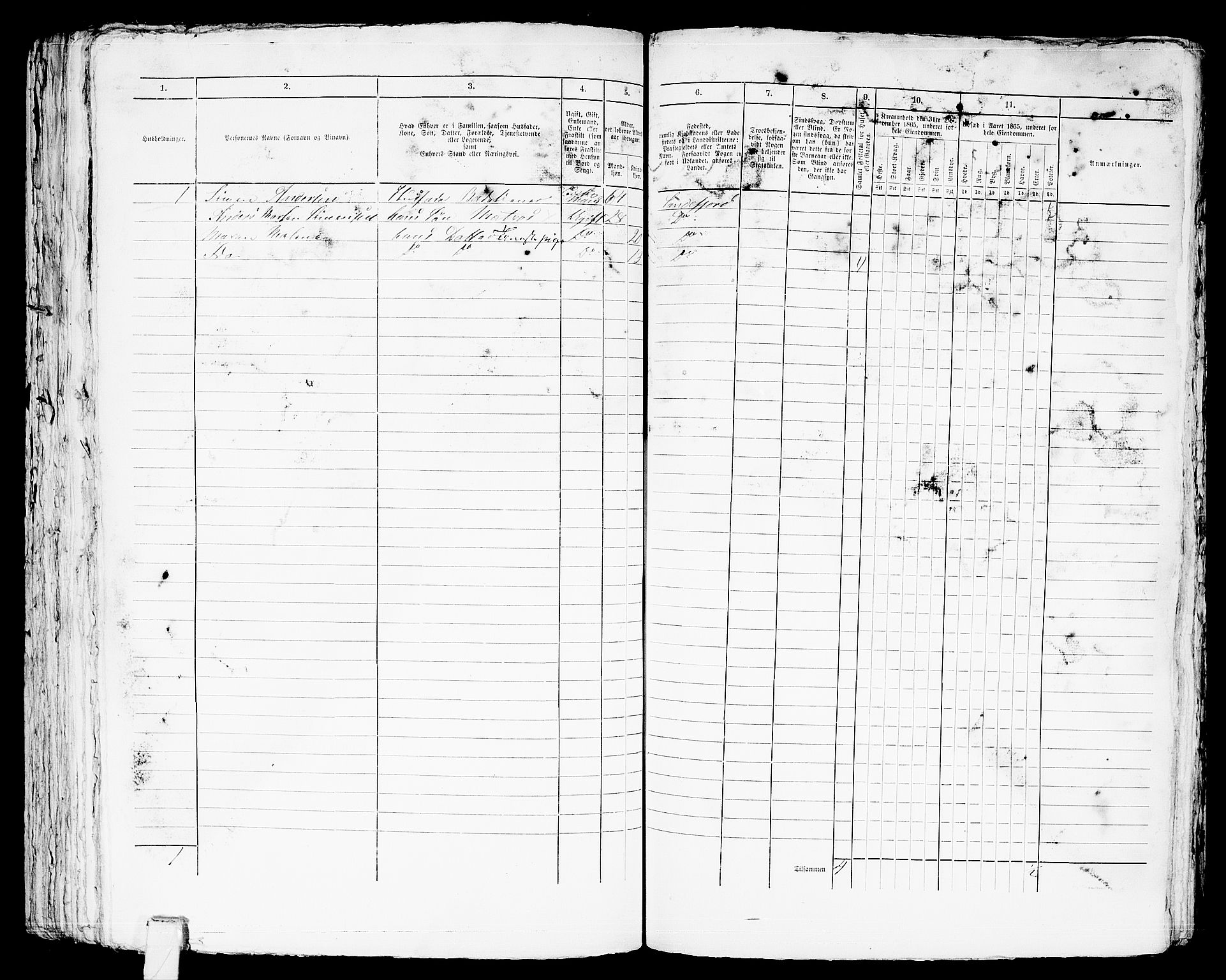 RA, Folketelling 1865 for 0706B Sandeherred prestegjeld, Sandefjord kjøpstad, 1865, s. 174