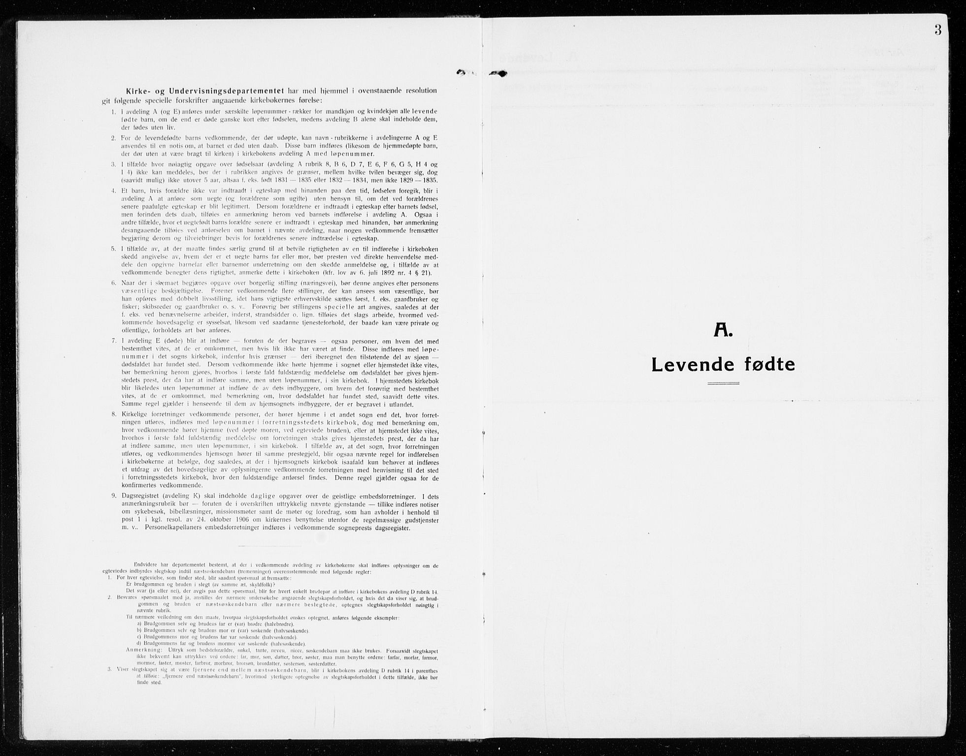 Gol kirkebøker, AV/SAKO-A-226/G/Ga/L0004: Klokkerbok nr. I 4, 1915-1943, s. 3