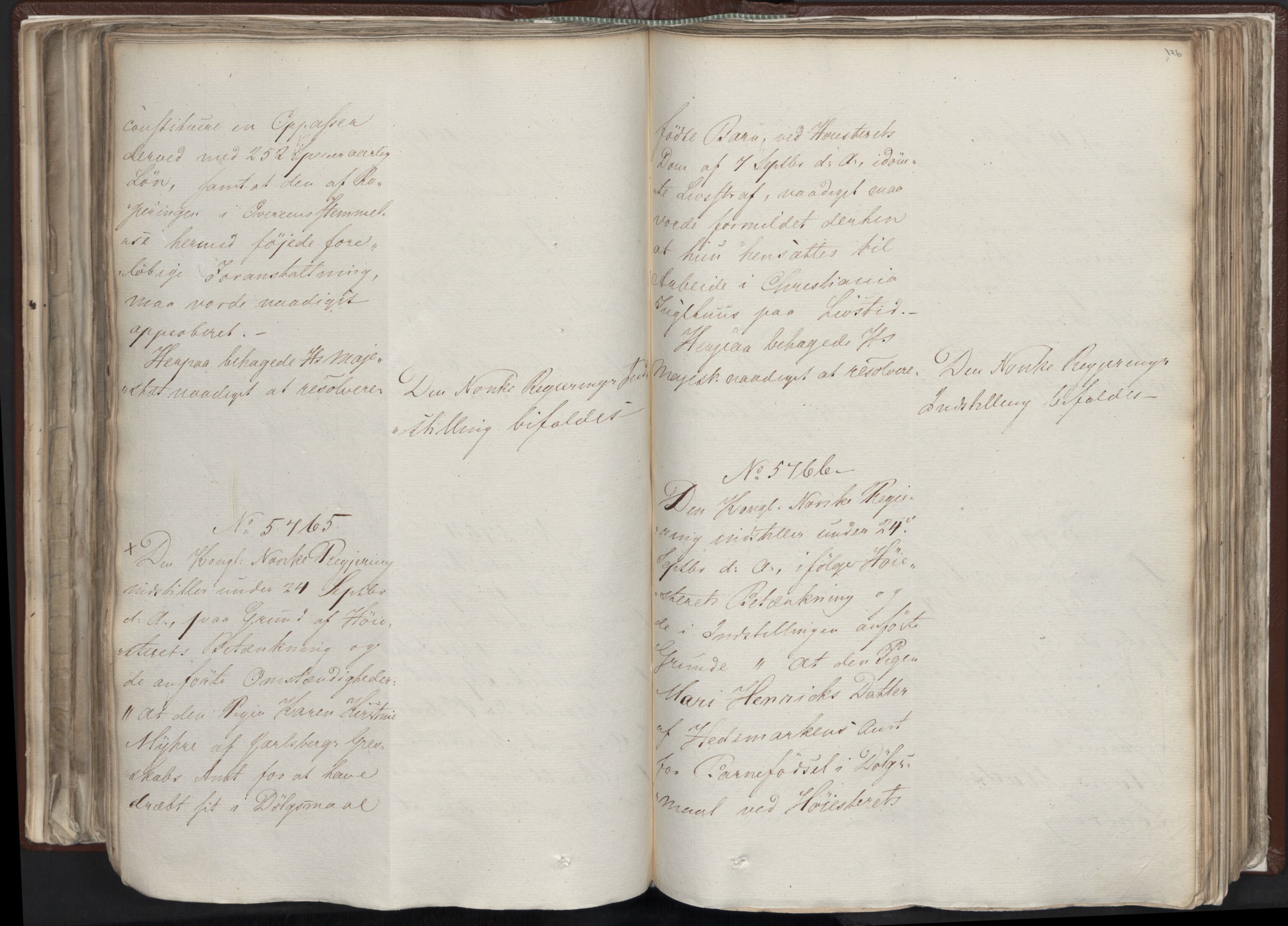 Statsrådssekretariatet, AV/RA-S-1001/A/Ab/L0012: Kgl. res. nr. 5679-6008 II, 1821, s. 125b-126a