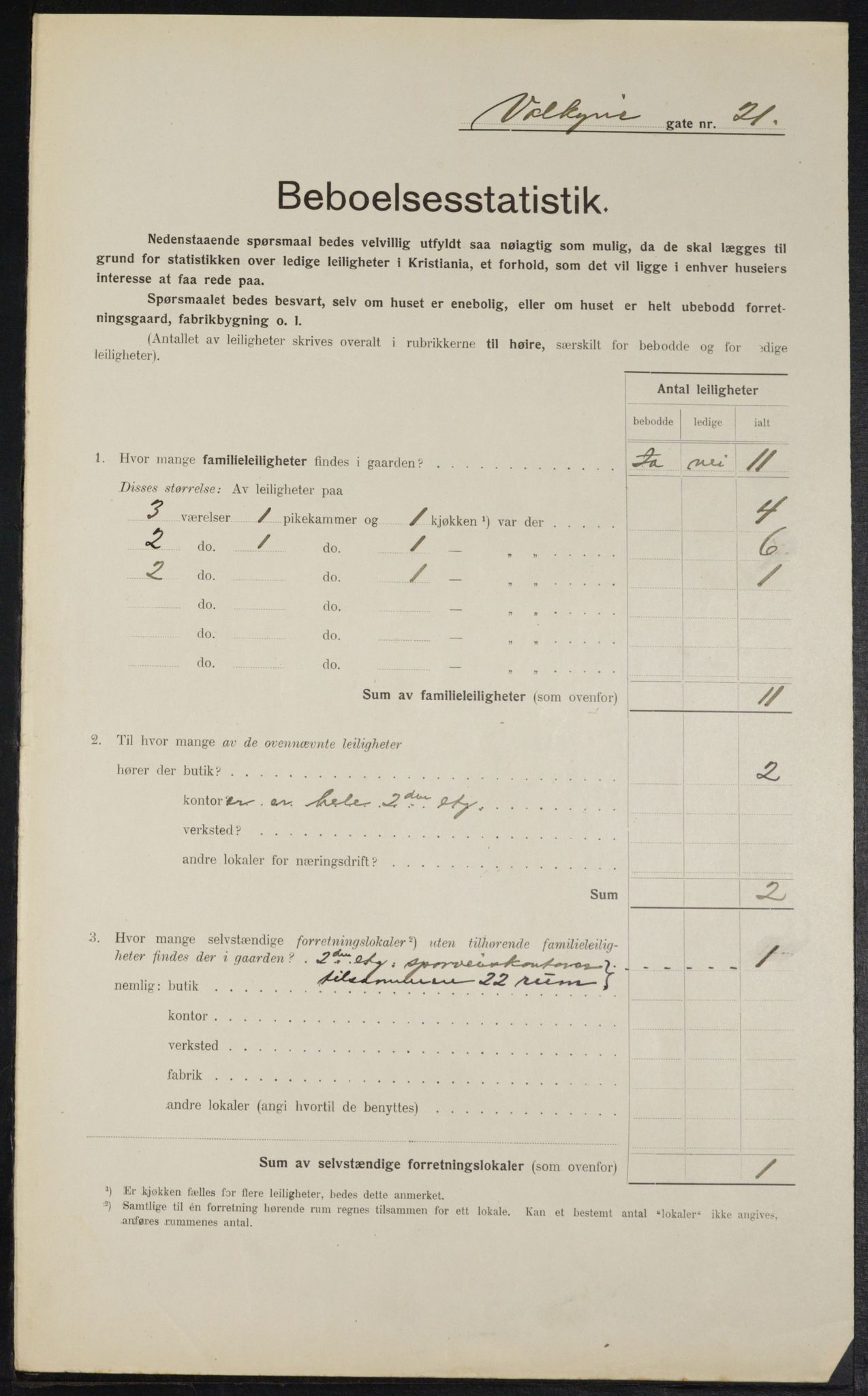 OBA, Kommunal folketelling 1.2.1914 for Kristiania, 1914, s. 122917