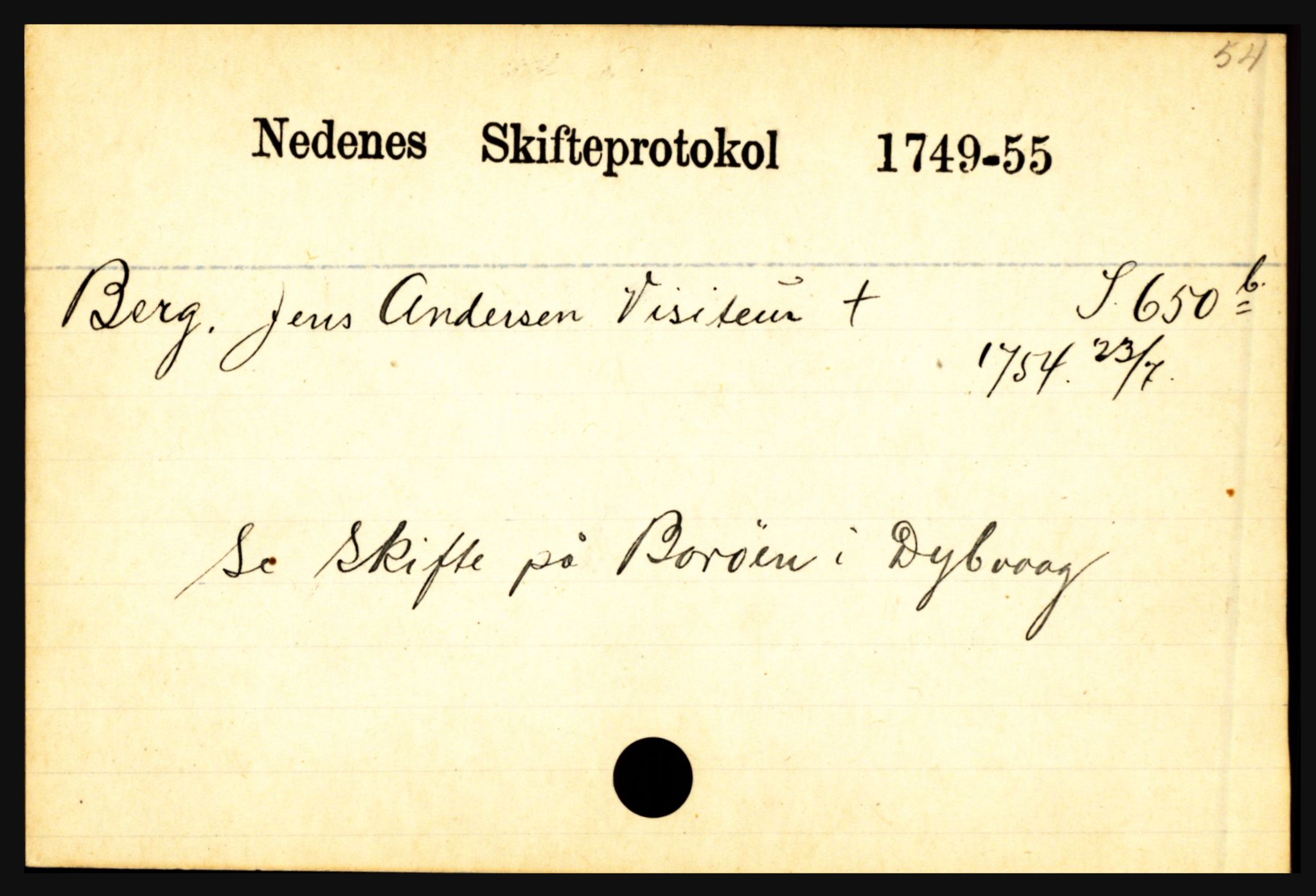 Nedenes sorenskriveri før 1824, SAK/1221-0007/H, s. 2159