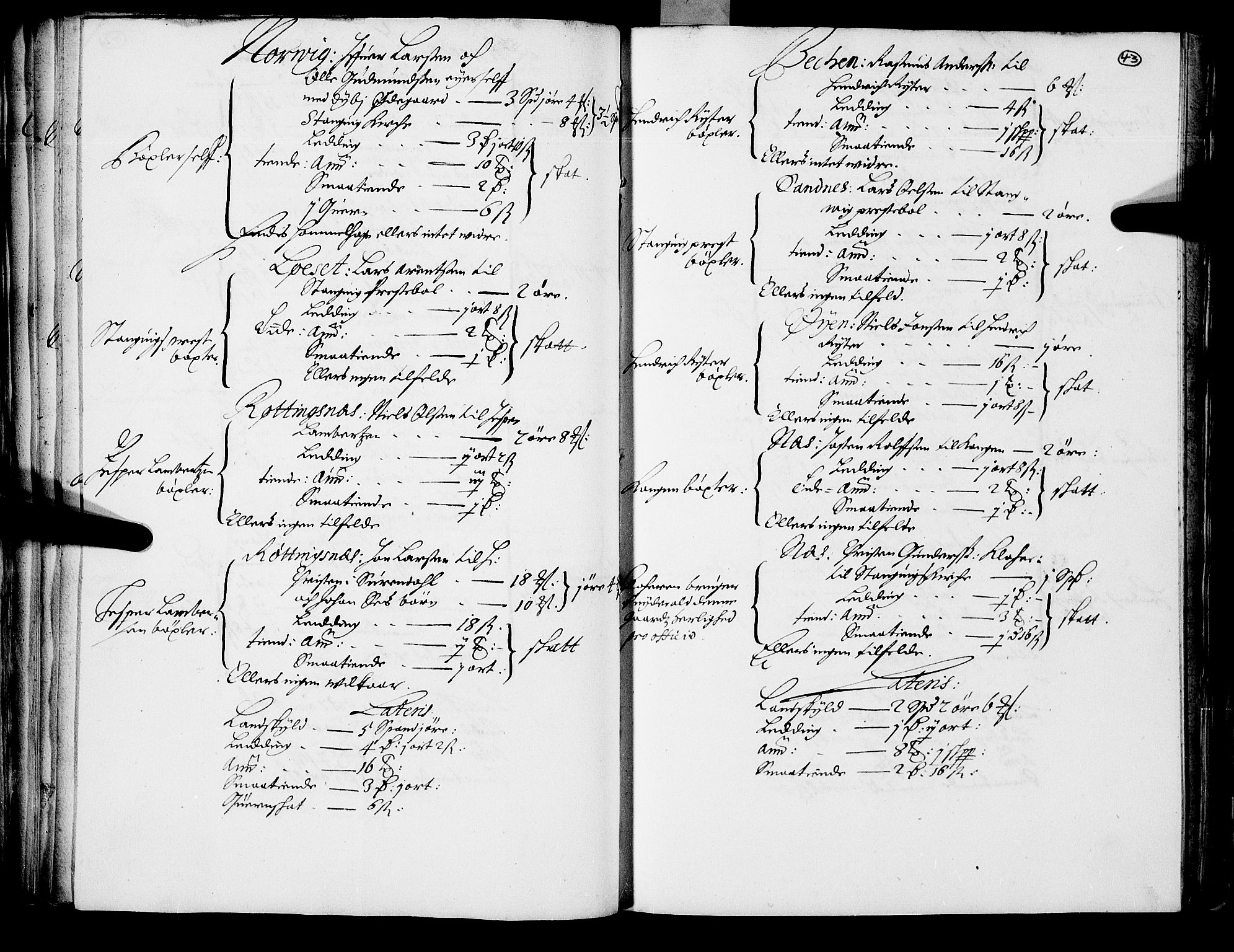 Rentekammeret inntil 1814, Realistisk ordnet avdeling, AV/RA-EA-4070/N/Nb/Nba/L0047: Nordmøre len, 1667, s. 42b-43a