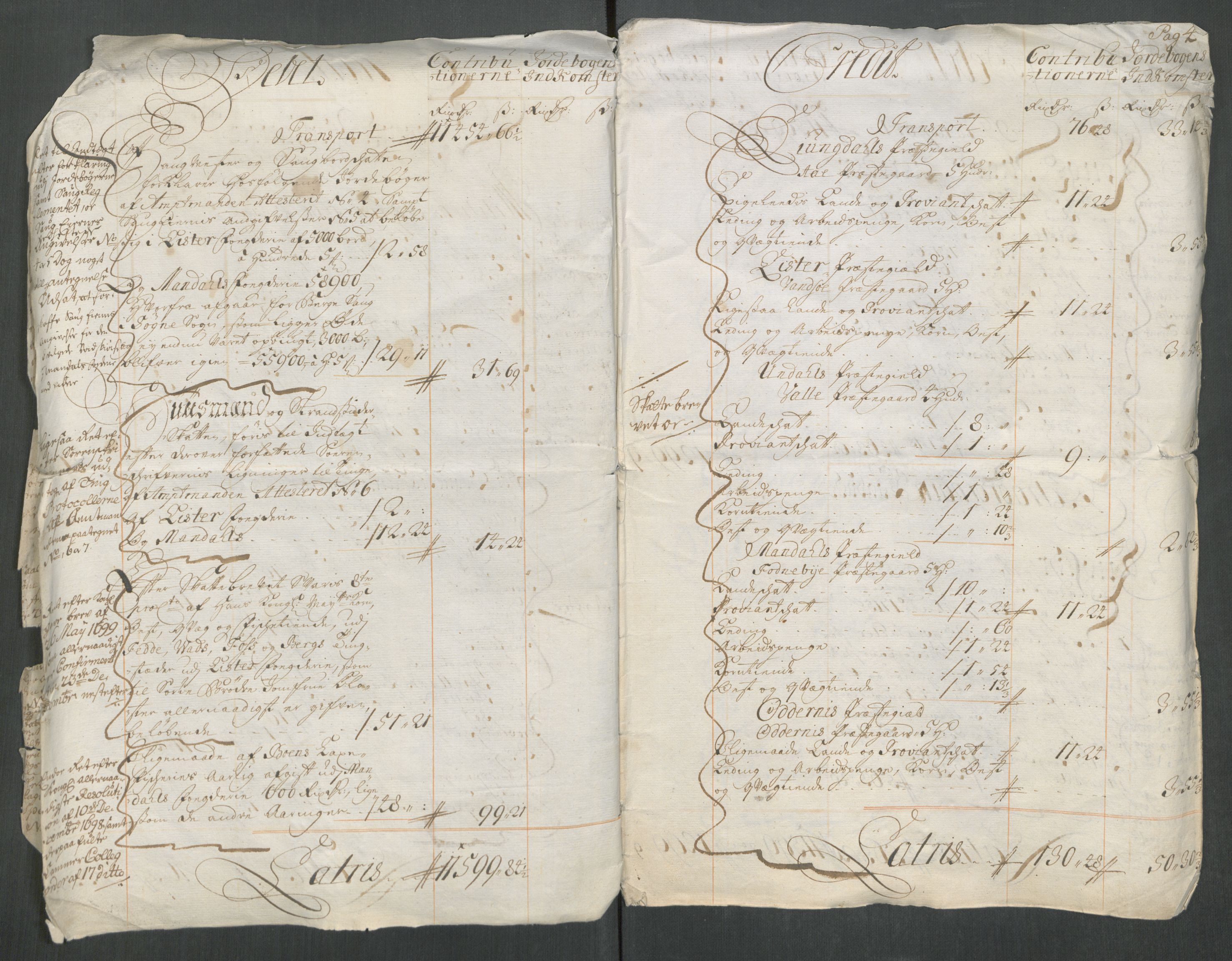 Rentekammeret inntil 1814, Reviderte regnskaper, Fogderegnskap, RA/EA-4092/R43/L2559: Fogderegnskap Lista og Mandal, 1715, s. 5