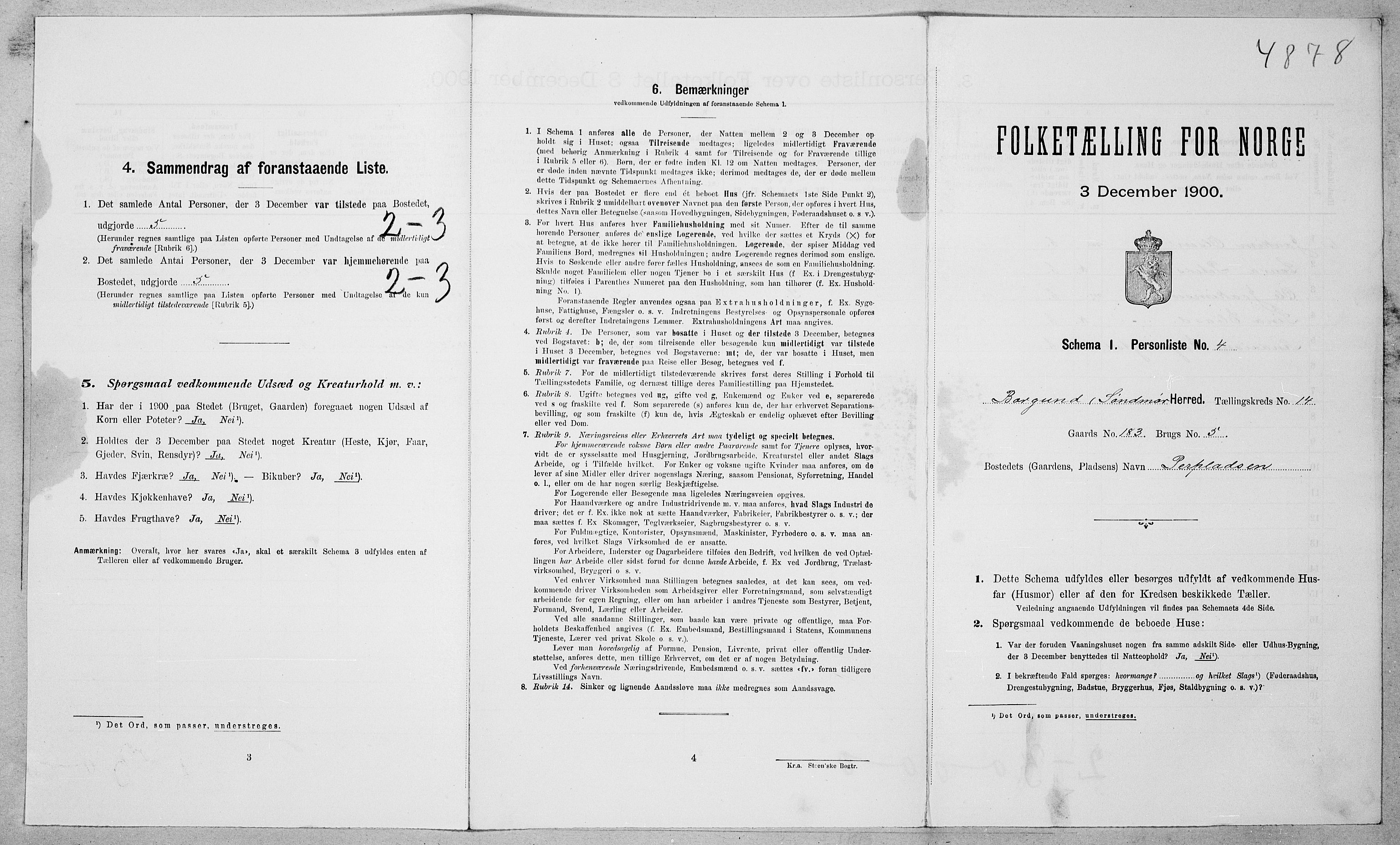 SAT, Folketelling 1900 for 1531 Borgund herred, 1900, s. 1478