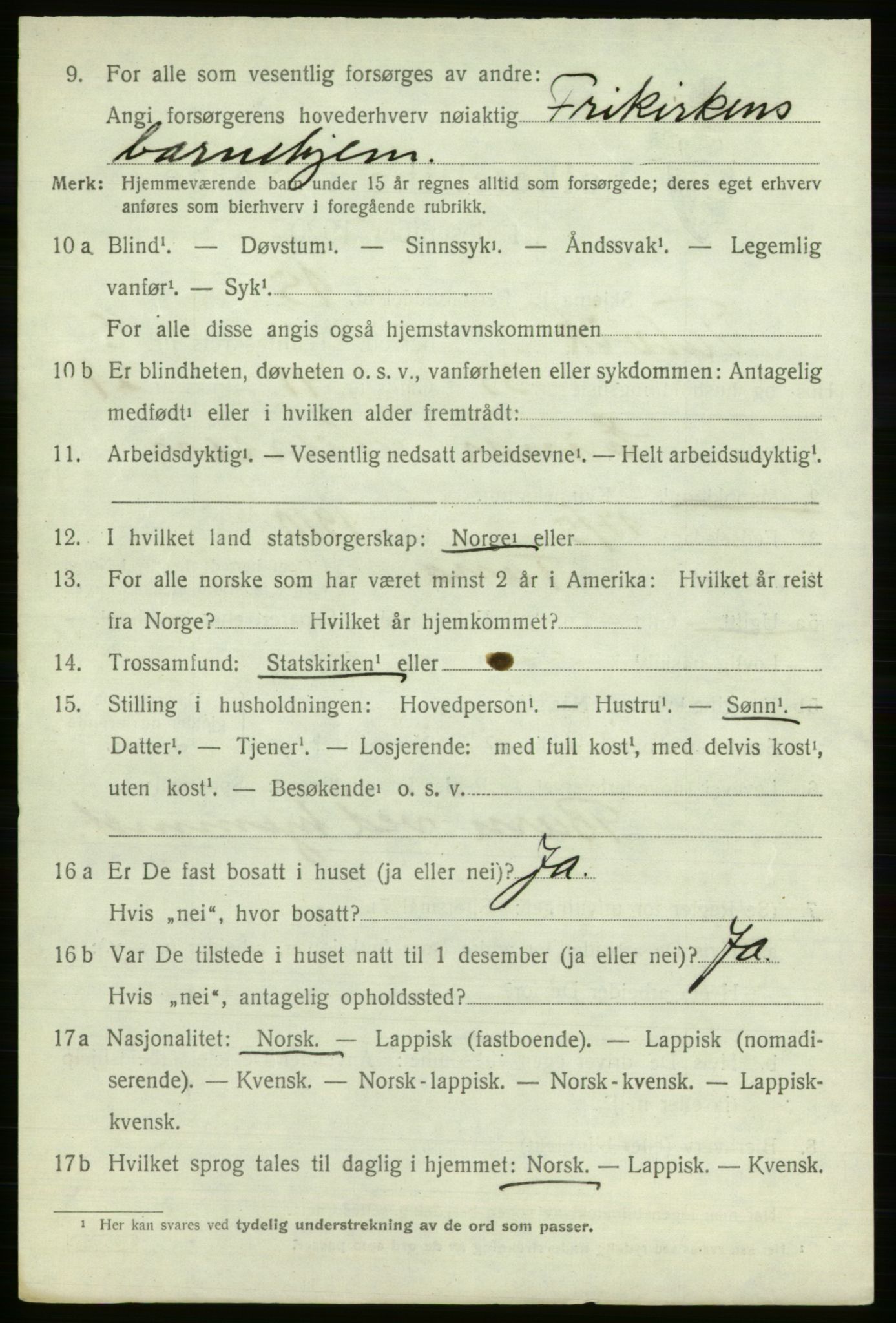 SATØ, Folketelling 1920 for 2013 Talvik herred, 1920, s. 5363