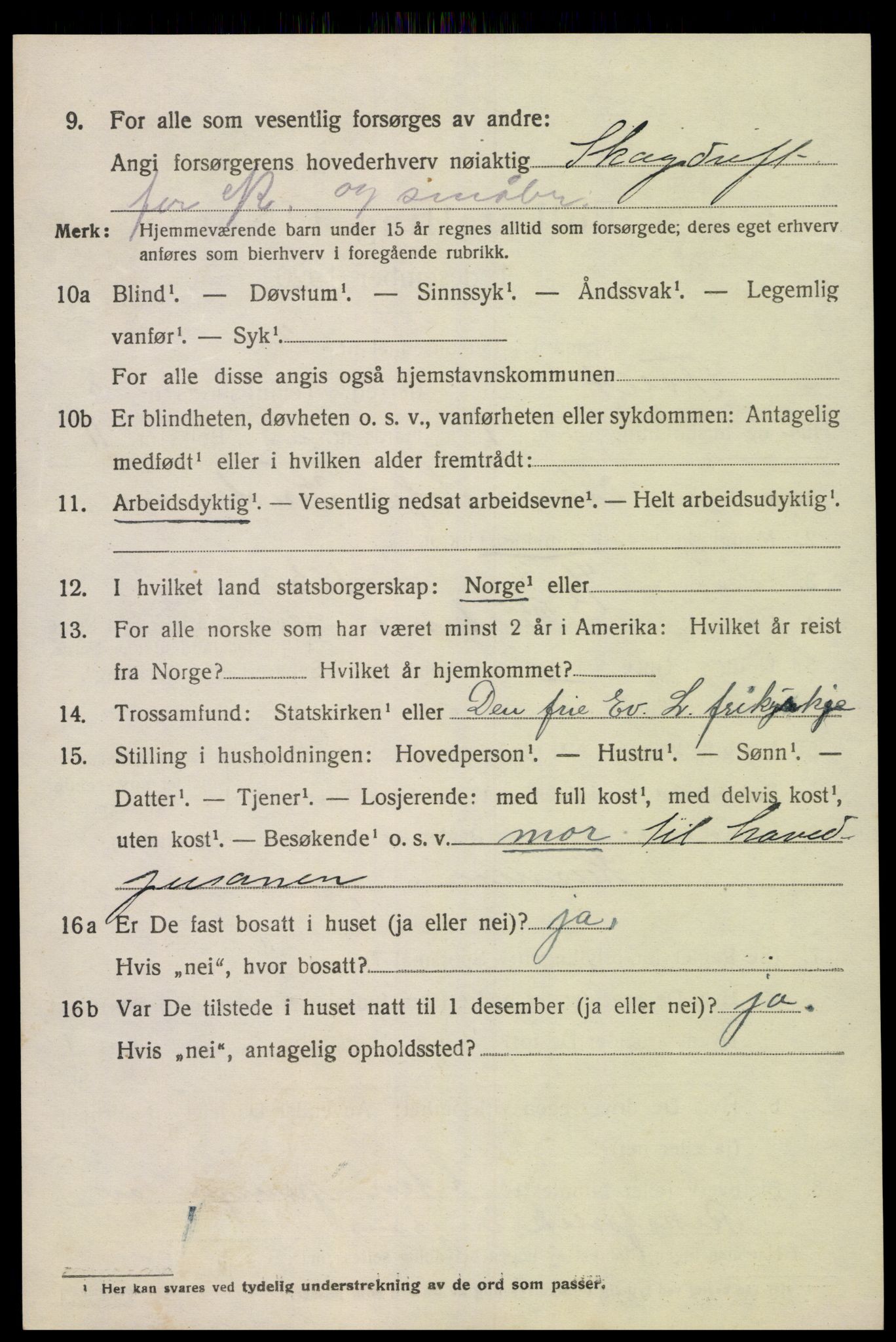 SAK, Folketelling 1920 for 1013 Tveit herred, 1920, s. 3491