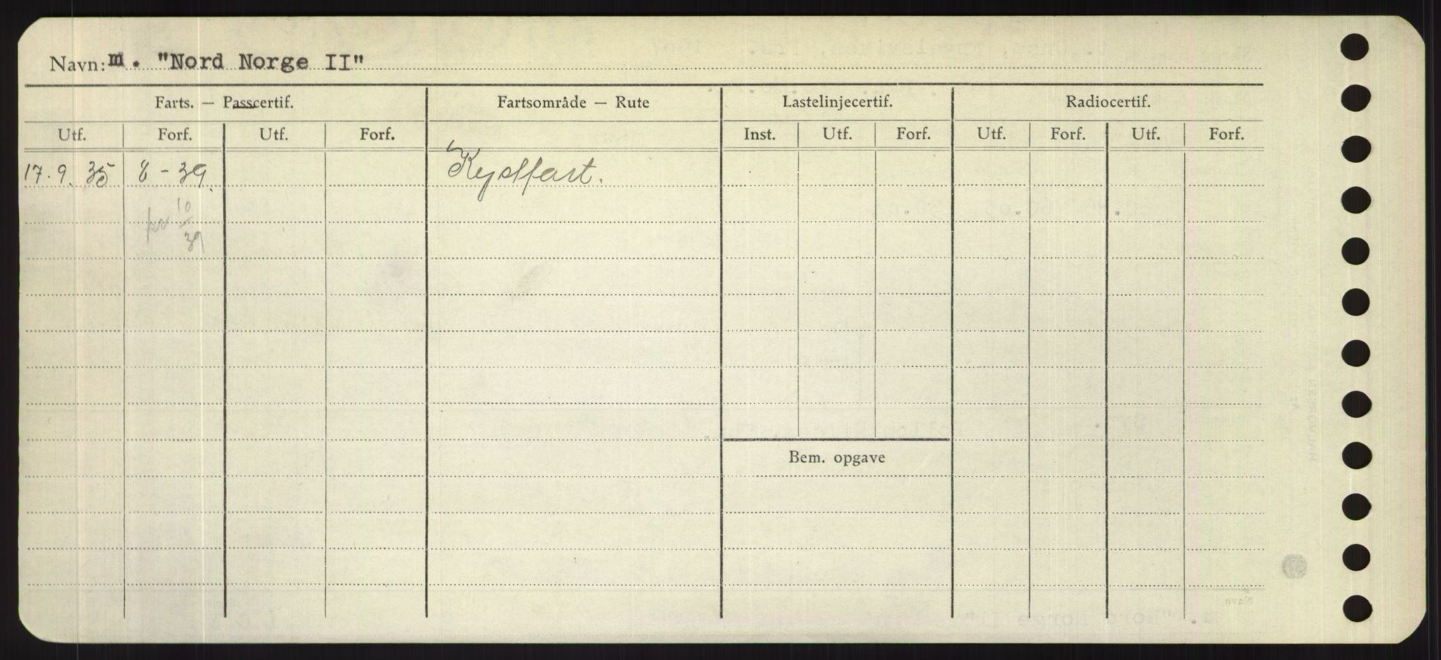 Sjøfartsdirektoratet med forløpere, Skipsmålingen, RA/S-1627/H/Hd/L0026: Fartøy, N-Norhol, s. 538