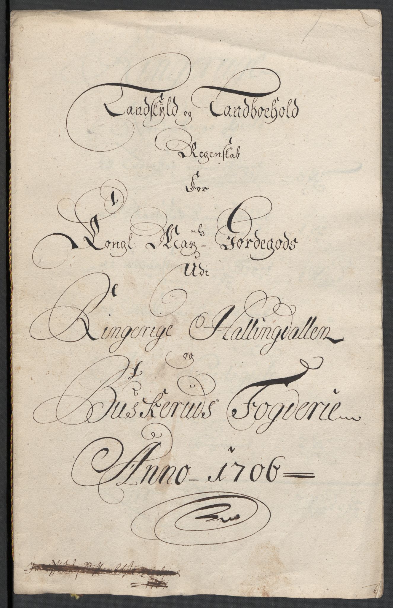 Rentekammeret inntil 1814, Reviderte regnskaper, Fogderegnskap, AV/RA-EA-4092/R22/L1465: Fogderegnskap Ringerike, Hallingdal og Buskerud, 1706, s. 22