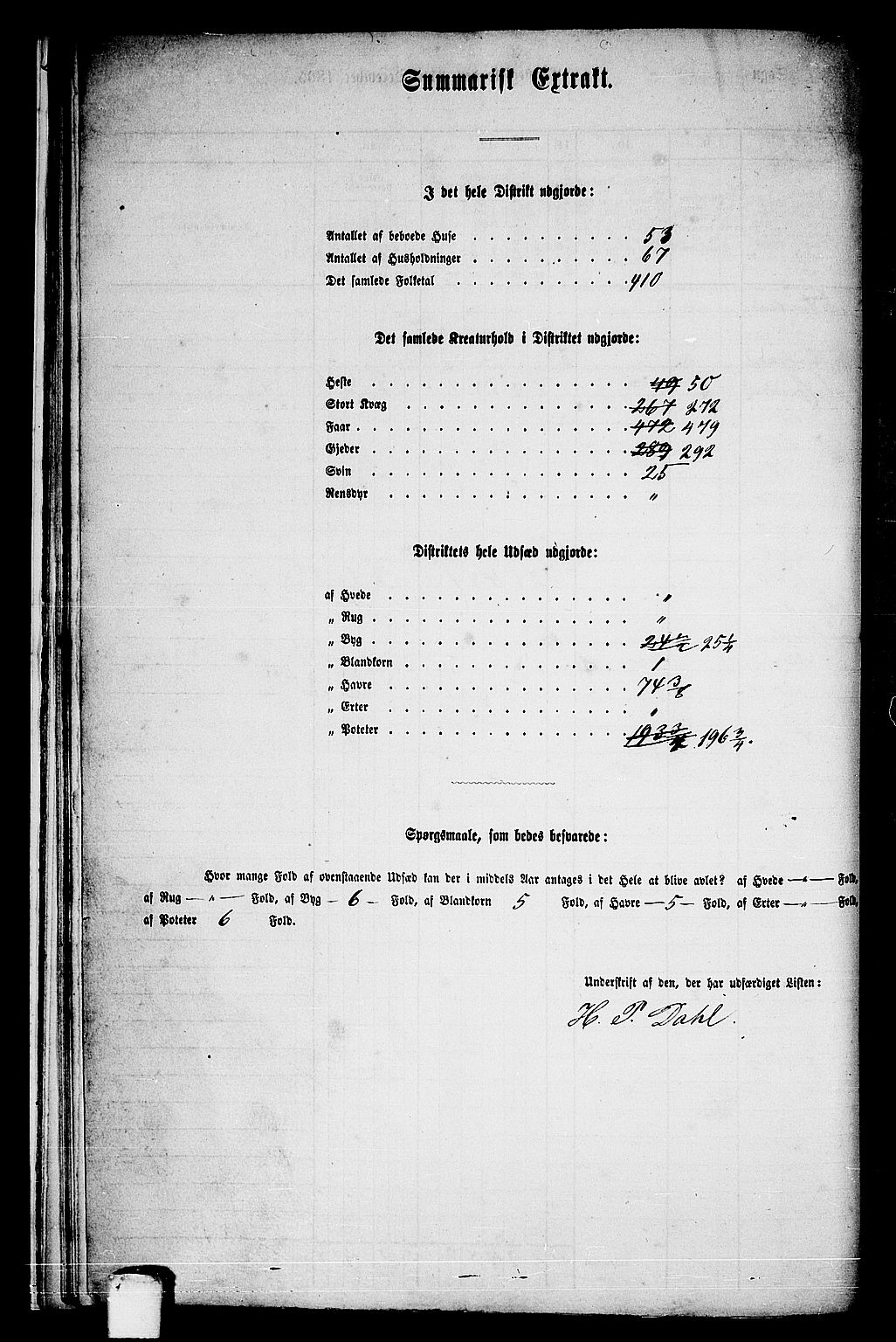 RA, Folketelling 1865 for 1630P Aafjorden prestegjeld, 1865, s. 22