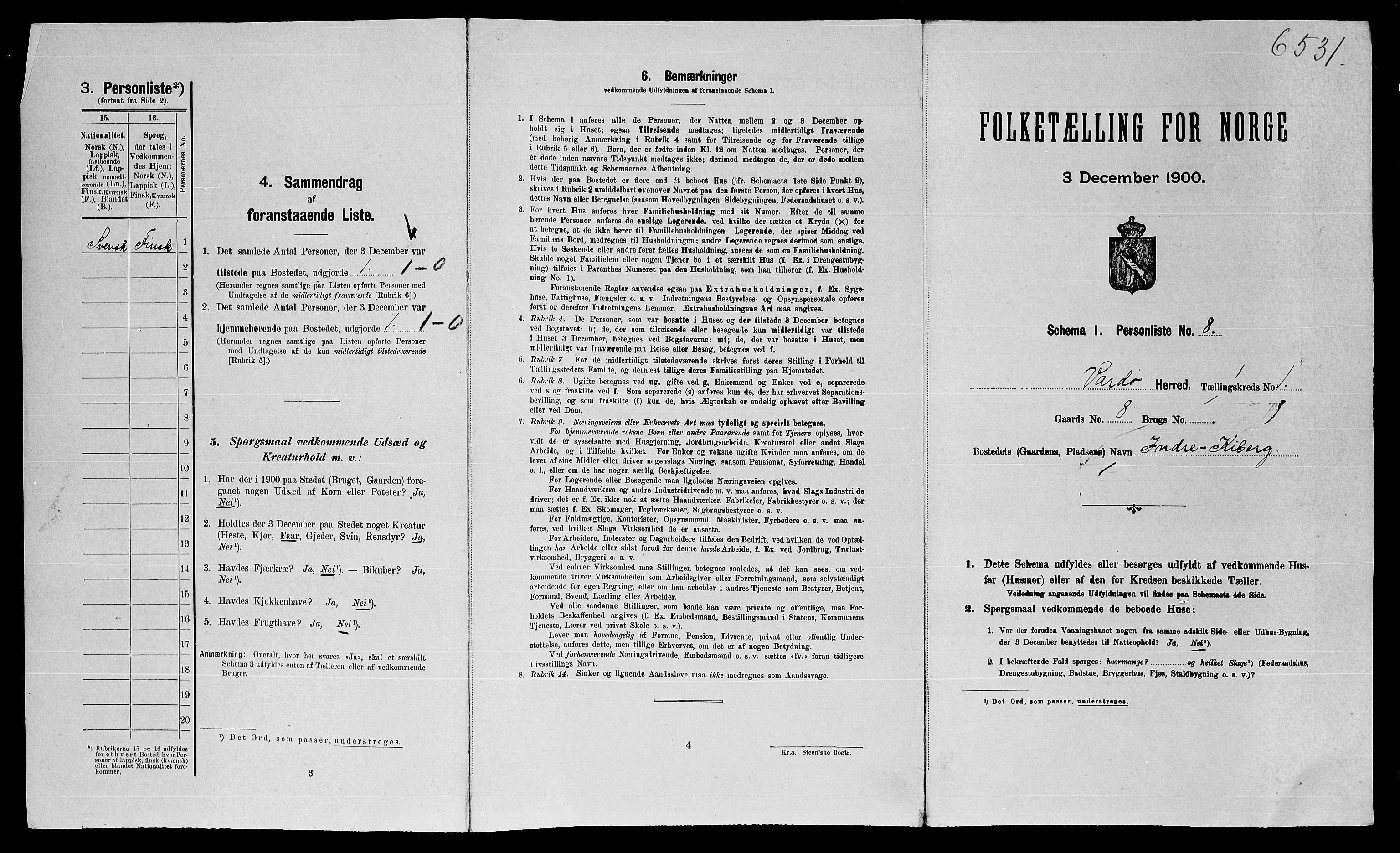 SATØ, Folketelling 1900 for 2028 Vardø herred, 1900, s. 52