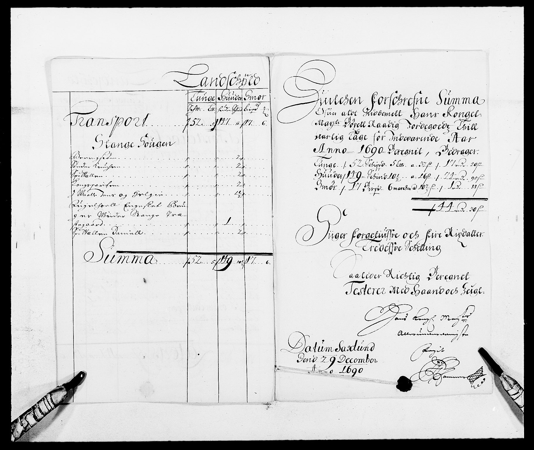 Rentekammeret inntil 1814, Reviderte regnskaper, Fogderegnskap, RA/EA-4092/R16/L1030: Fogderegnskap Hedmark, 1689-1691, s. 188