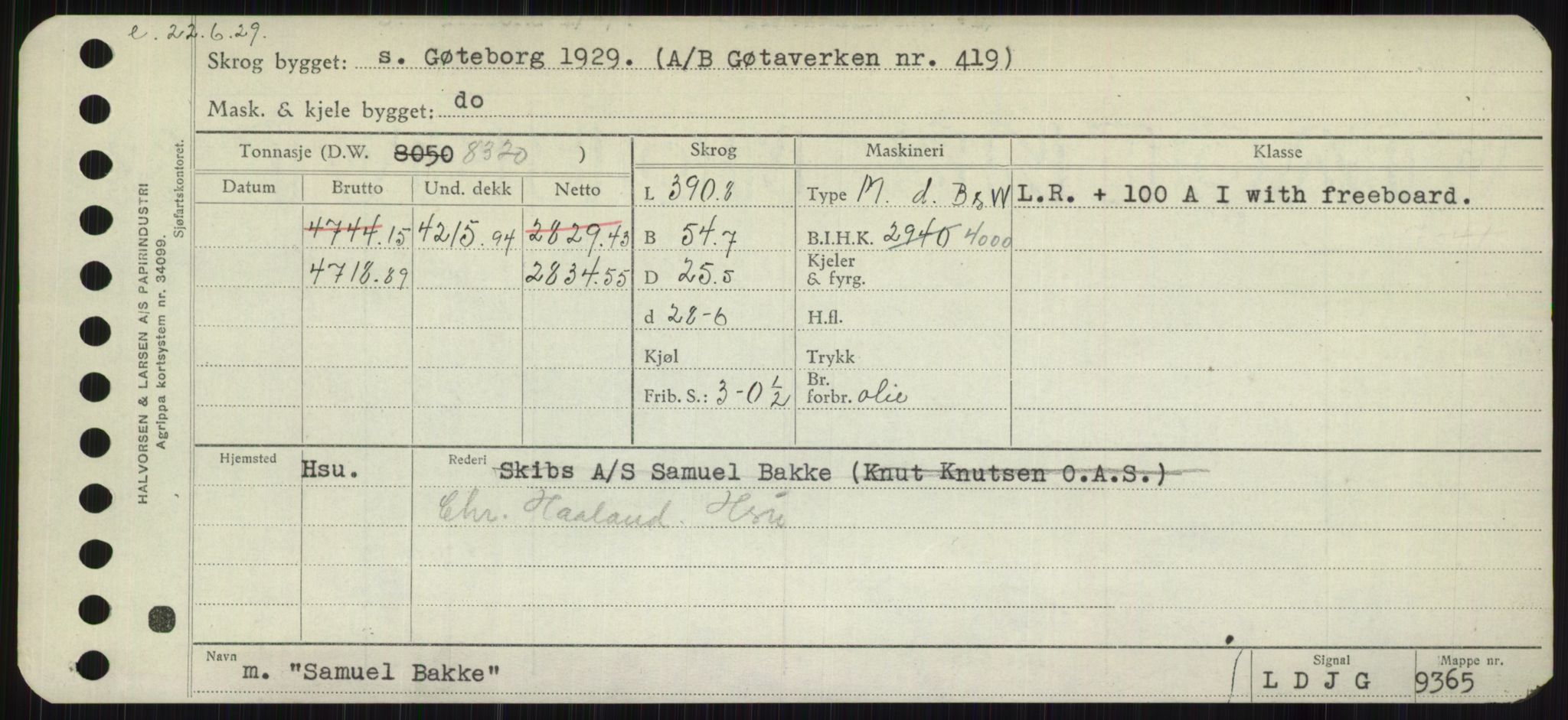 Sjøfartsdirektoratet med forløpere, Skipsmålingen, RA/S-1627/H/Hb/L0004: Fartøy, O-S, s. 275