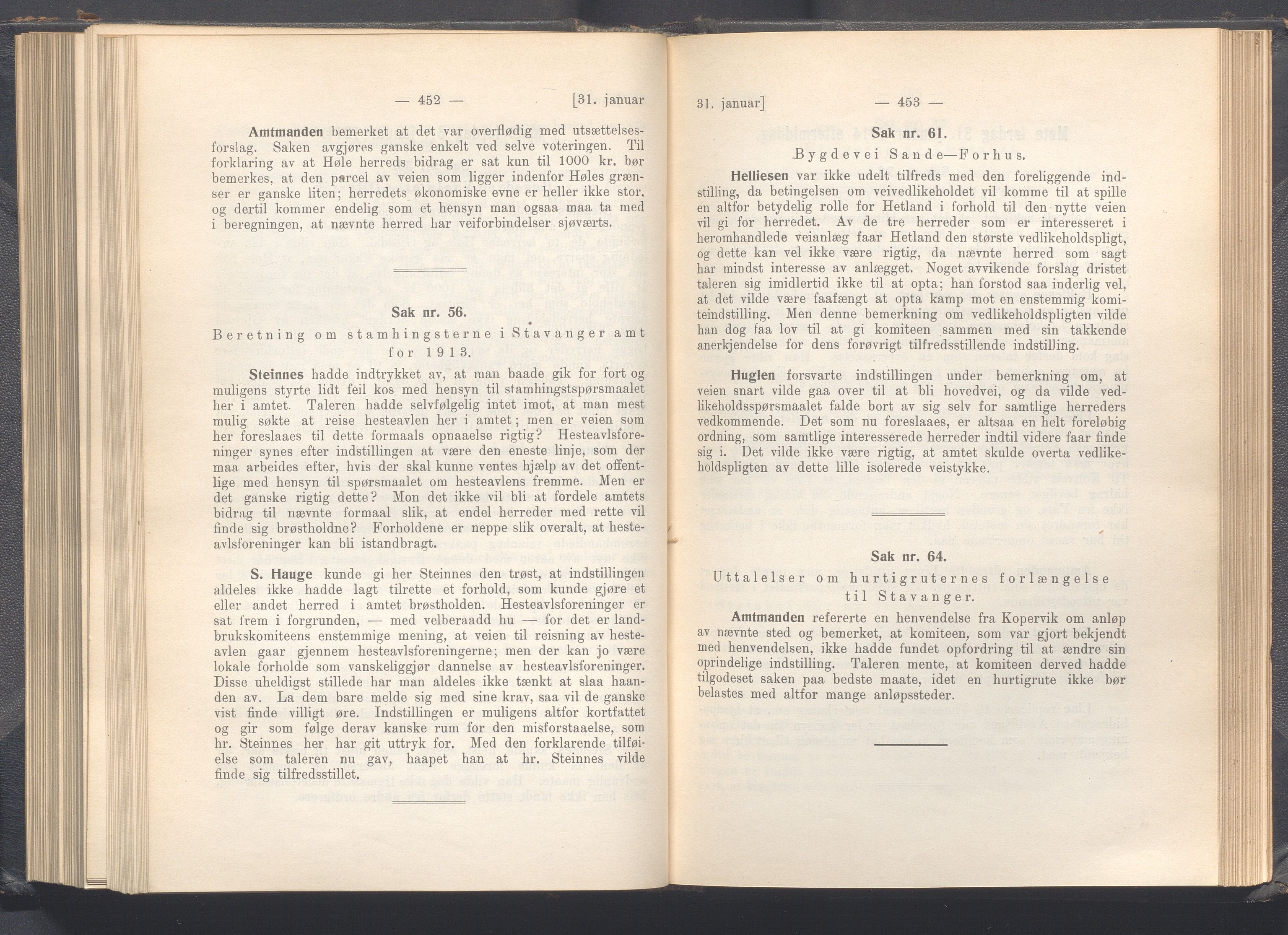 Rogaland fylkeskommune - Fylkesrådmannen , IKAR/A-900/A, 1914, s. 234