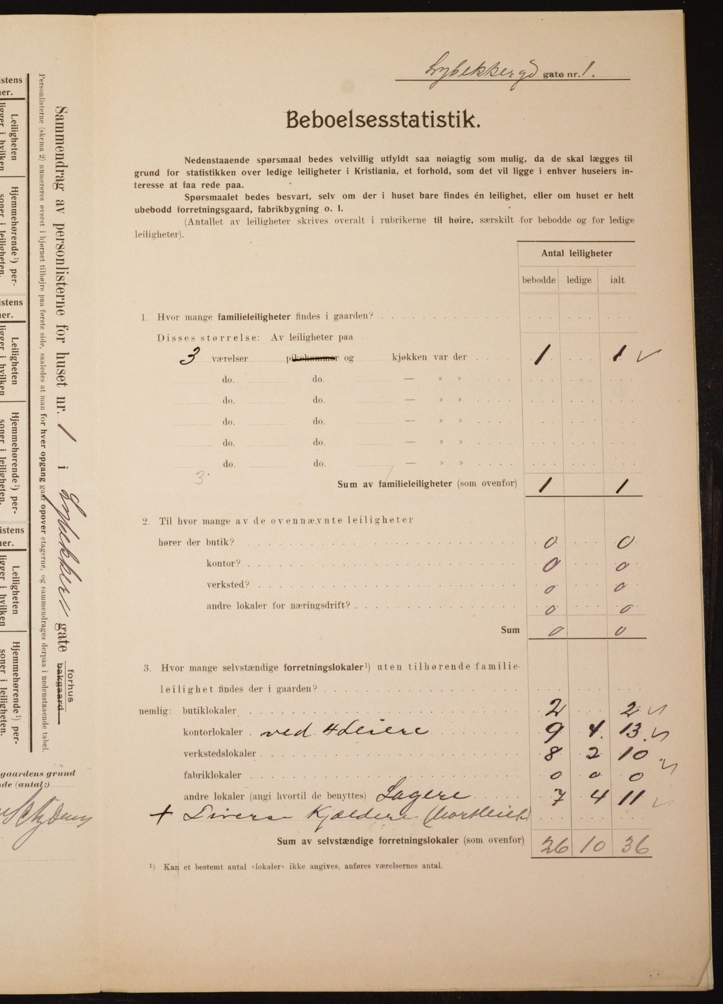 OBA, Kommunal folketelling 1.2.1910 for Kristiania, 1910, s. 56427