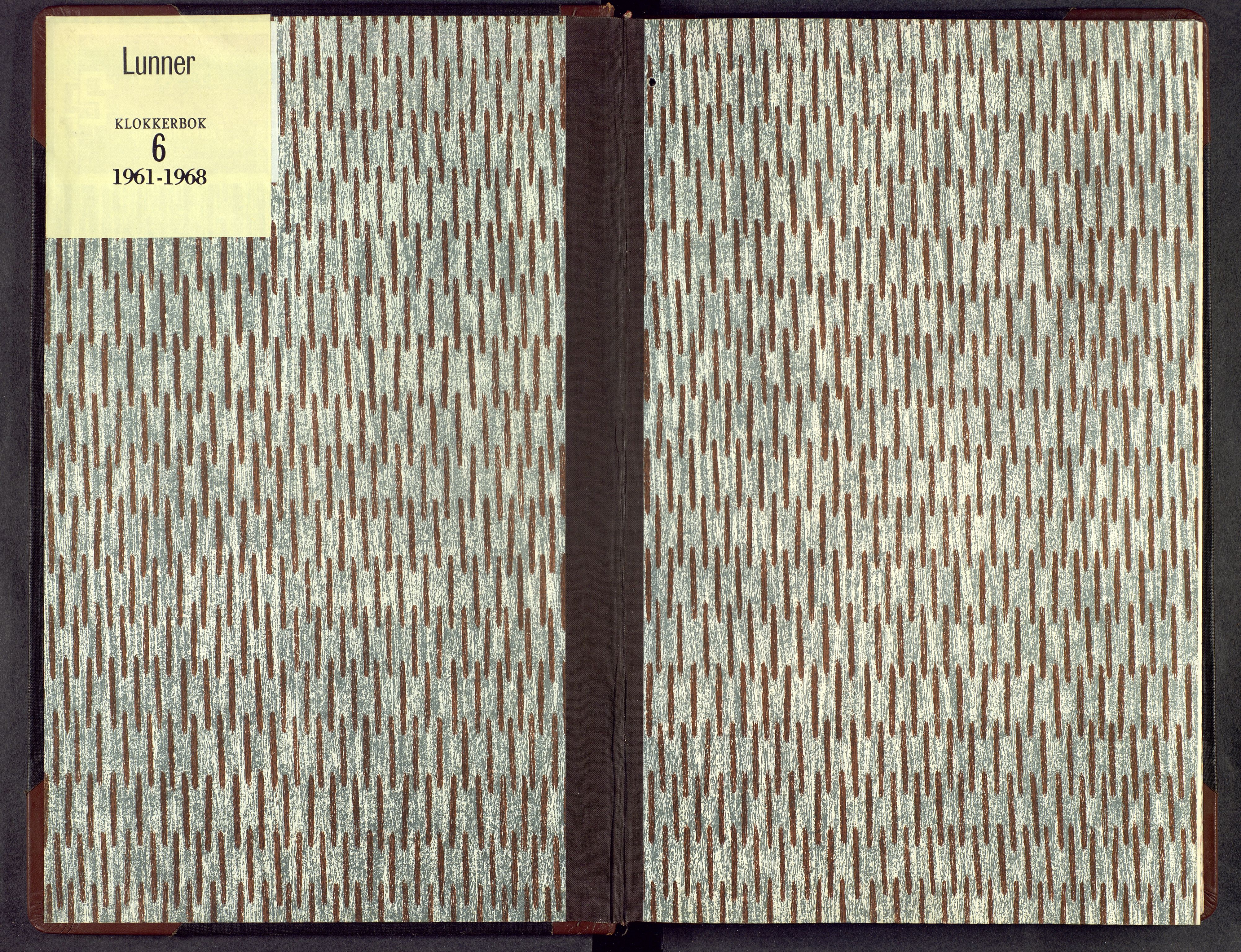 Lunner prestekontor, SAH/PREST-118/H/Ha/Hab/L0006: Klokkerbok nr. 6, 1961-1968