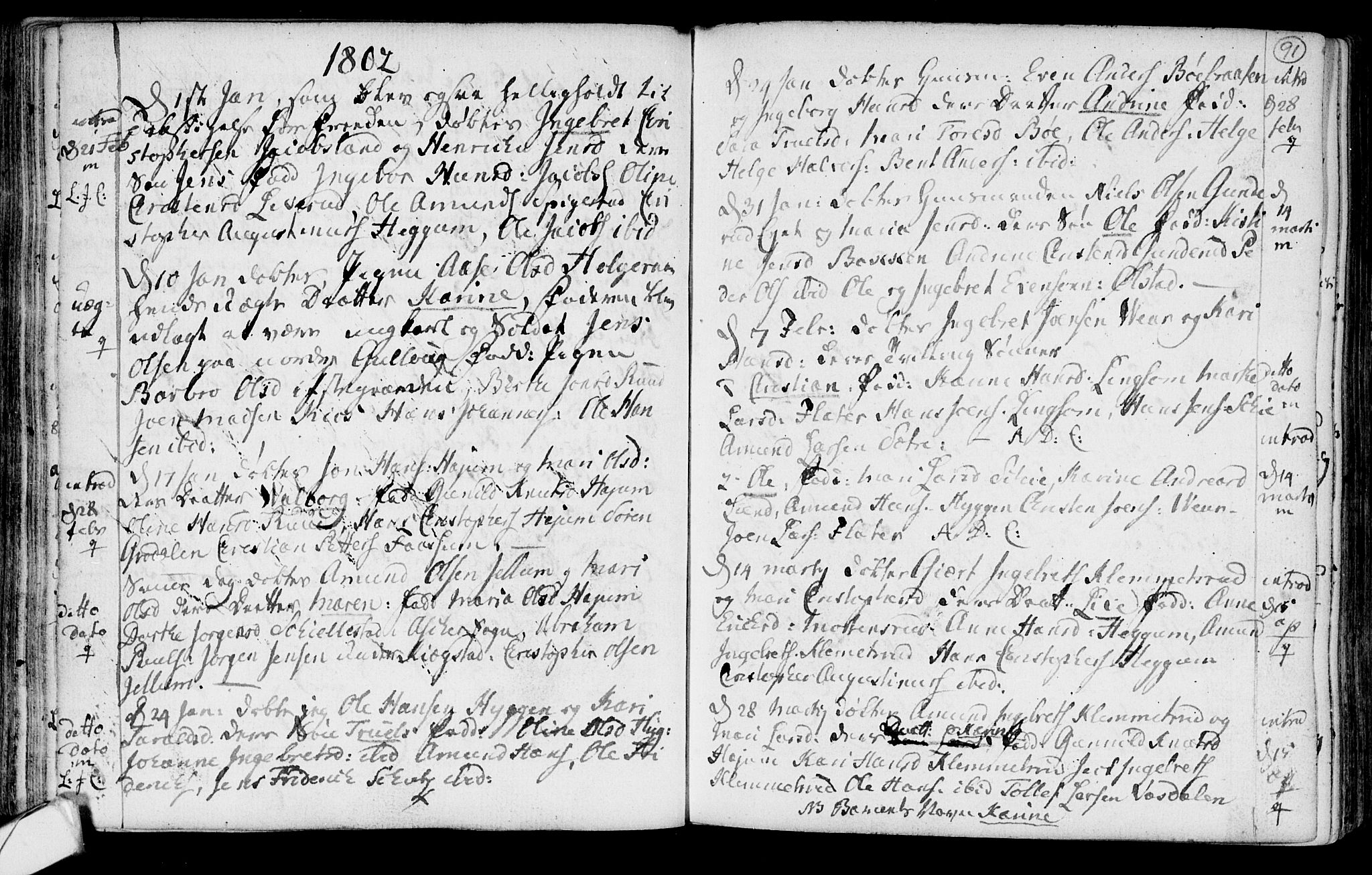 Røyken kirkebøker, SAKO/A-241/F/Fa/L0003: Ministerialbok nr. 3, 1782-1813, s. 91