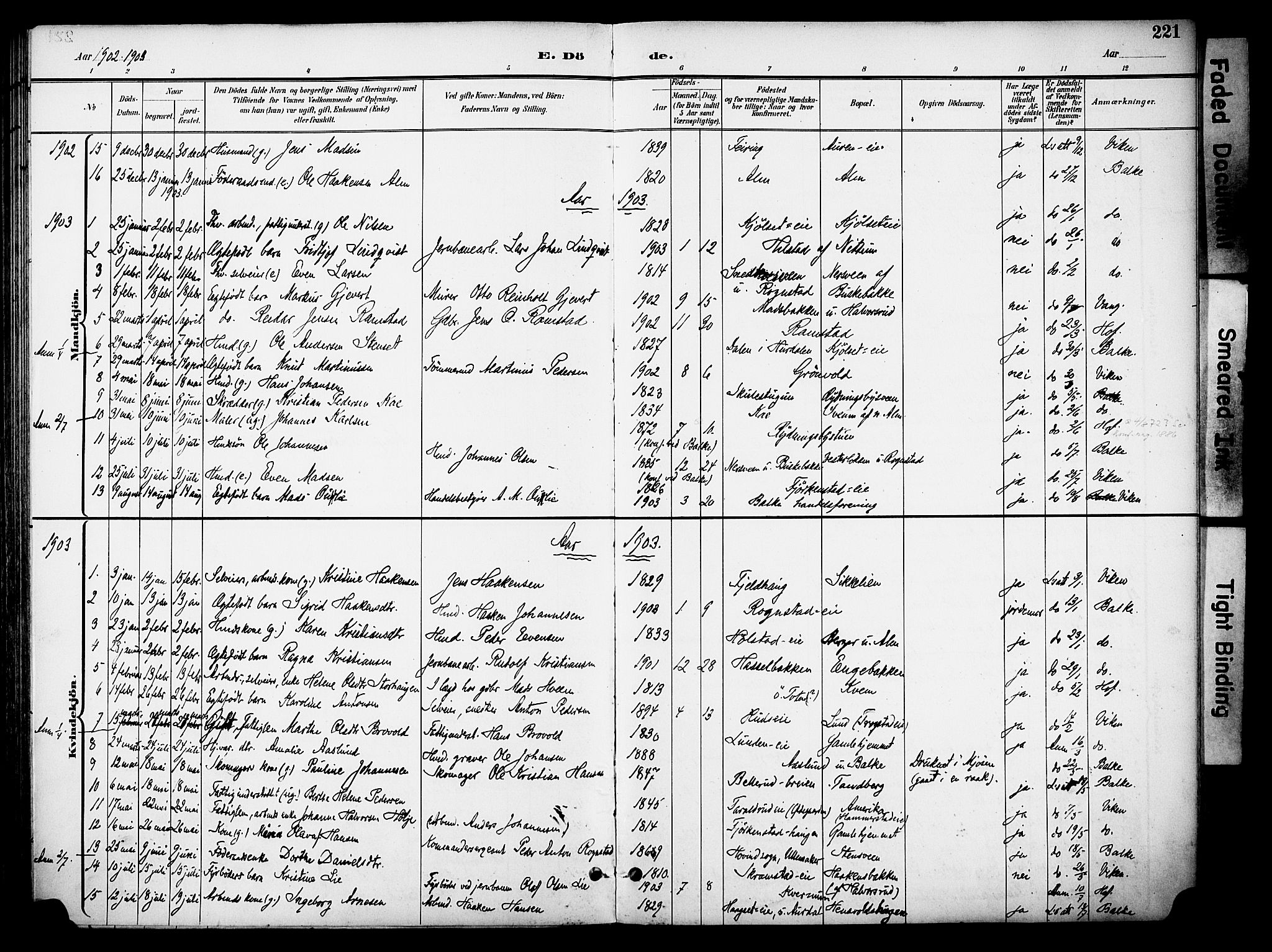 Østre Toten prestekontor, AV/SAH-PREST-104/H/Ha/Haa/L0009: Ministerialbok nr. 9, 1897-1913, s. 221