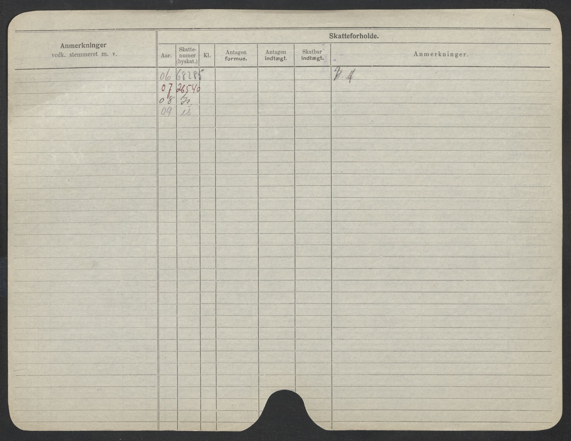 Oslo folkeregister, Registerkort, SAO/A-11715/F/Fa/Fac/L0015: Kvinner, 1906-1914, s. 701b