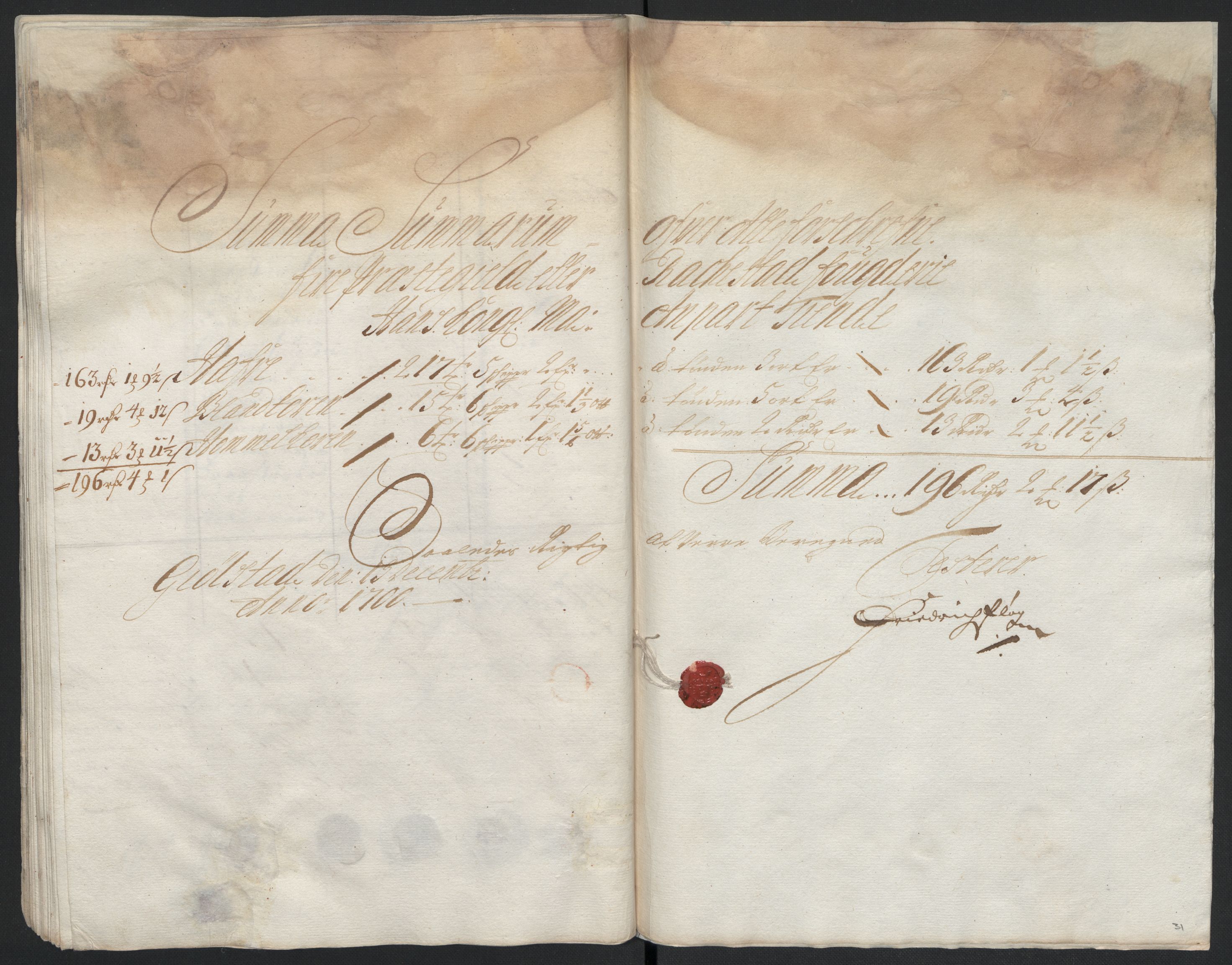 Rentekammeret inntil 1814, Reviderte regnskaper, Fogderegnskap, AV/RA-EA-4092/R07/L0290: Fogderegnskap Rakkestad, Heggen og Frøland, 1700, s. 66