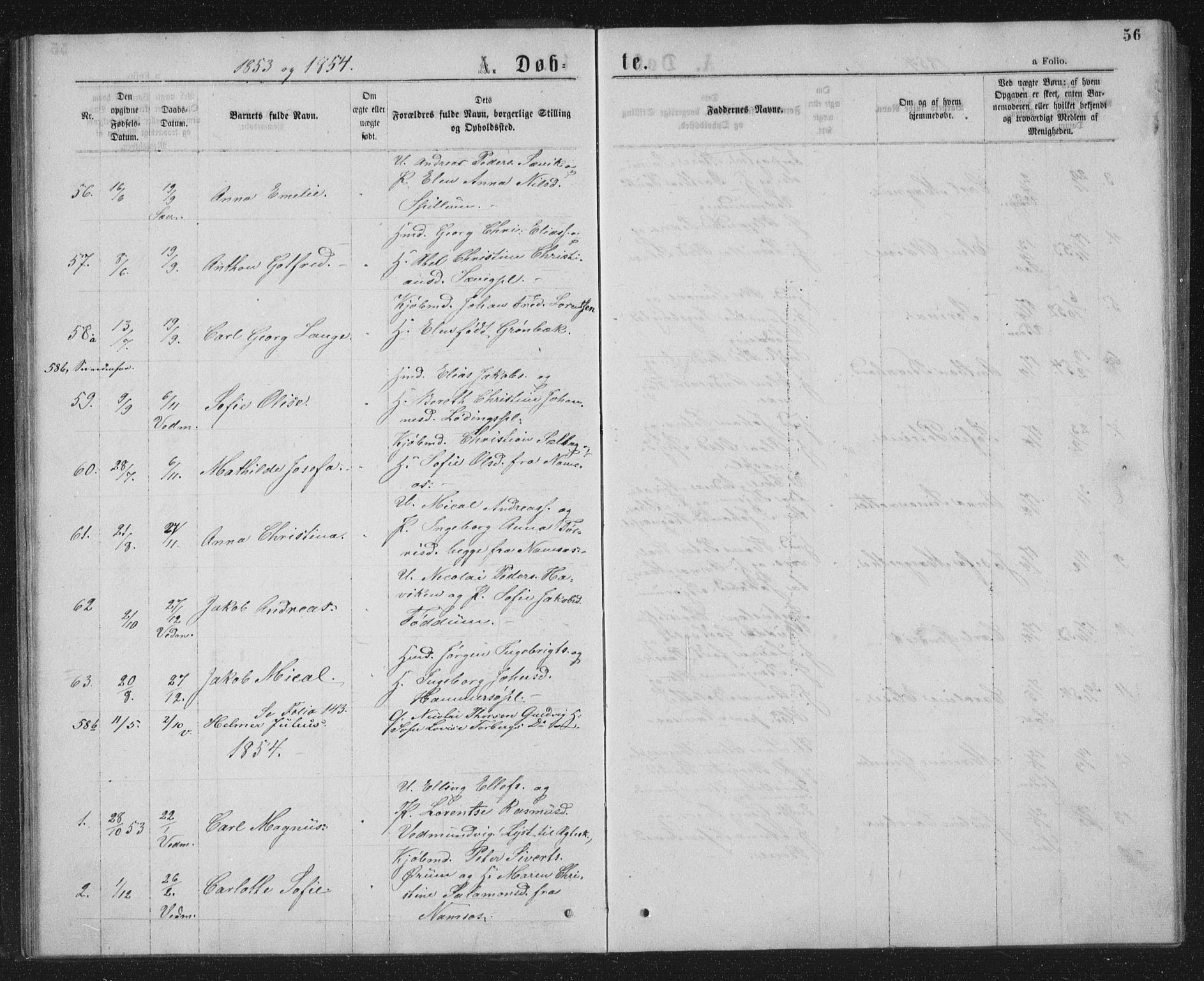 Ministerialprotokoller, klokkerbøker og fødselsregistre - Nord-Trøndelag, SAT/A-1458/768/L0566: Ministerialbok nr. 768A01, 1836-1865, s. 56