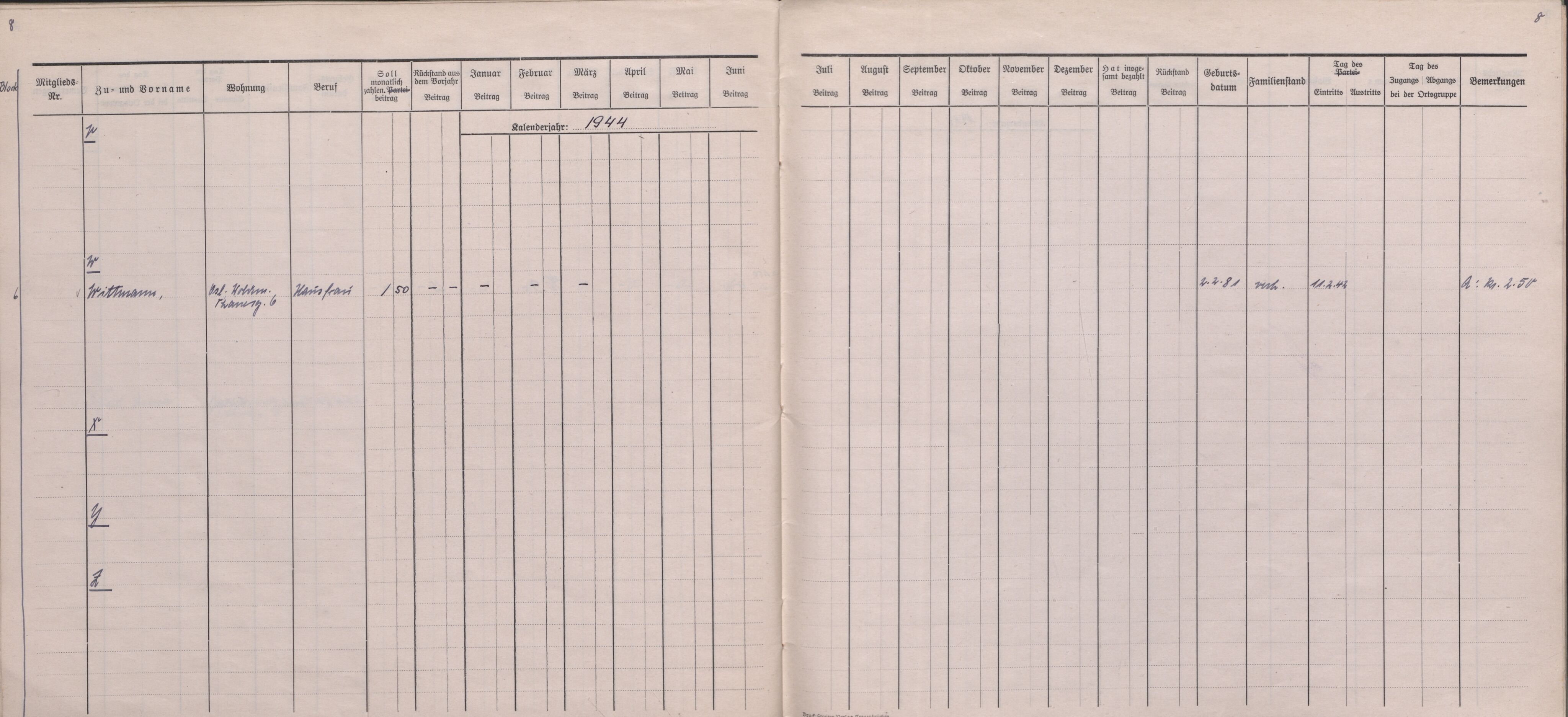 Forsvarets Overkommando. 2 kontor. Arkiv 11.4. Spredte tyske arkivsaker, AV/RA-RAFA-7031/D/Dar/Darb/L0016: Reichskommissariat - NSDAP in Norwegen, 1941-1944, s. 76