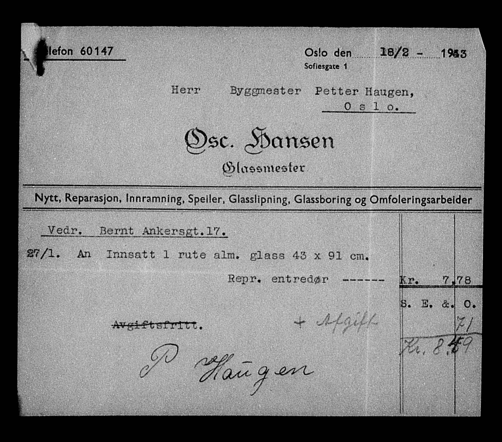 Justisdepartementet, Tilbakeføringskontoret for inndratte formuer, AV/RA-S-1564/H/Hc/Hcc/L0919: --, 1945-1947, s. 80