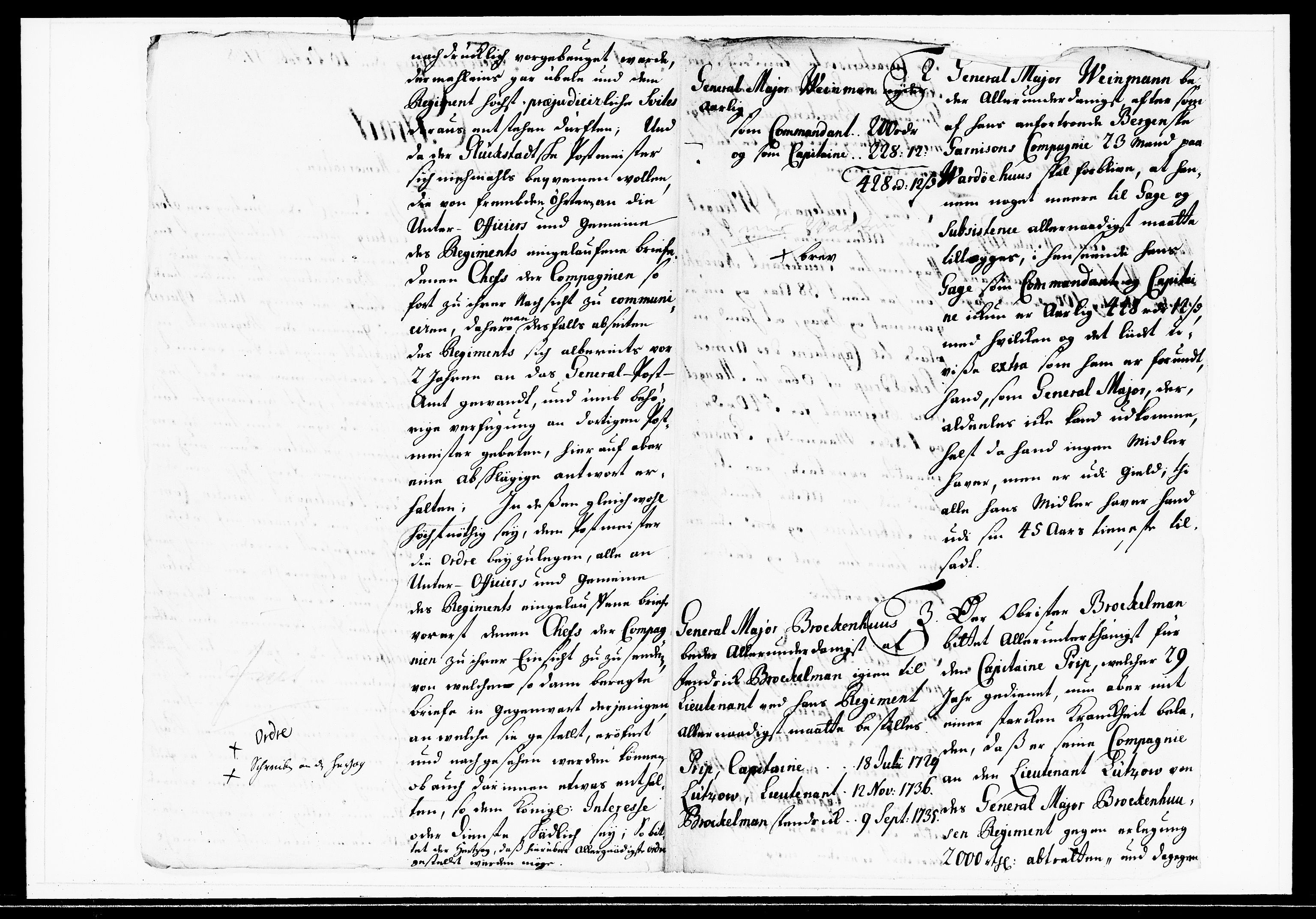 Krigskollegiet, Krigskancelliet, DRA/A-0006/-/1143-1150: Refererede sager, 1738, s. 445