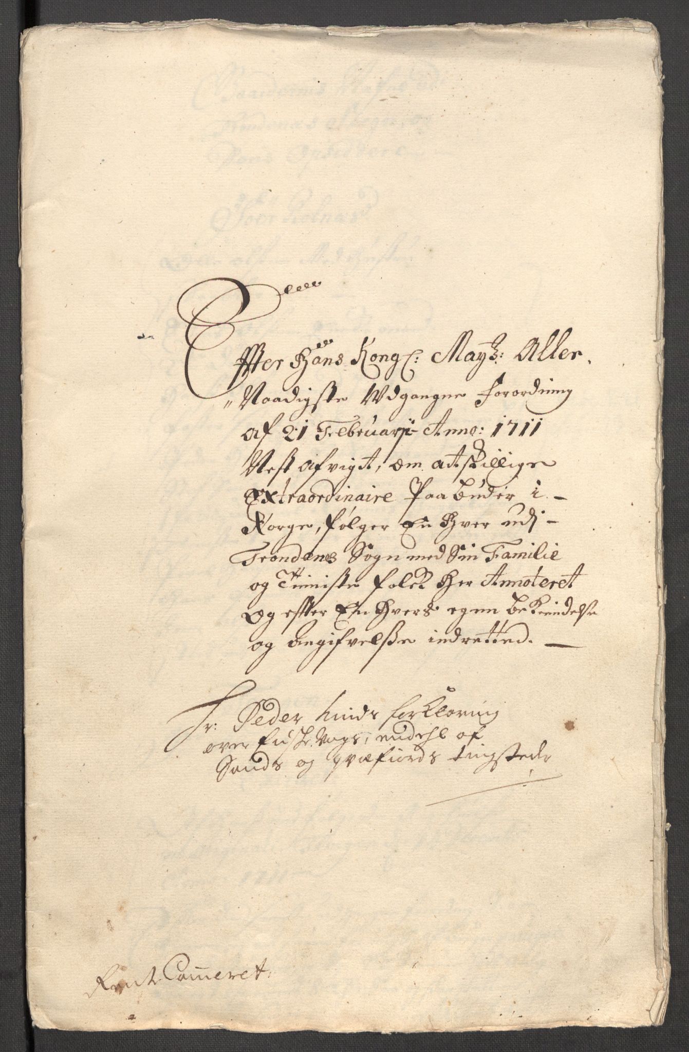 Rentekammeret inntil 1814, Reviderte regnskaper, Fogderegnskap, RA/EA-4092/R68/L4758: Fogderegnskap Senja og Troms, 1711-1712, s. 217
