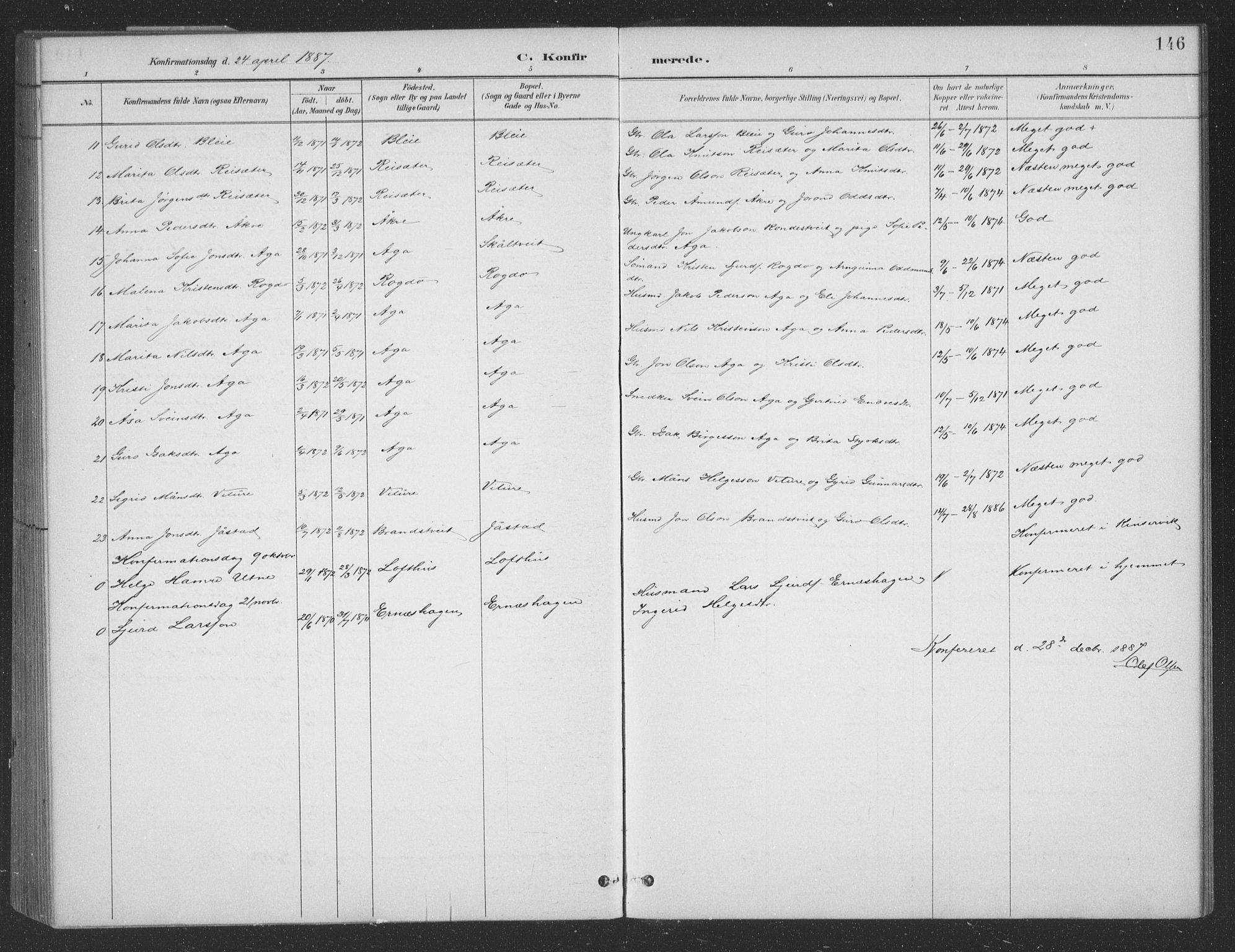 Ullensvang sokneprestembete, AV/SAB-A-78701/H/Hab: Klokkerbok nr. B 11, 1887-1939, s. 146