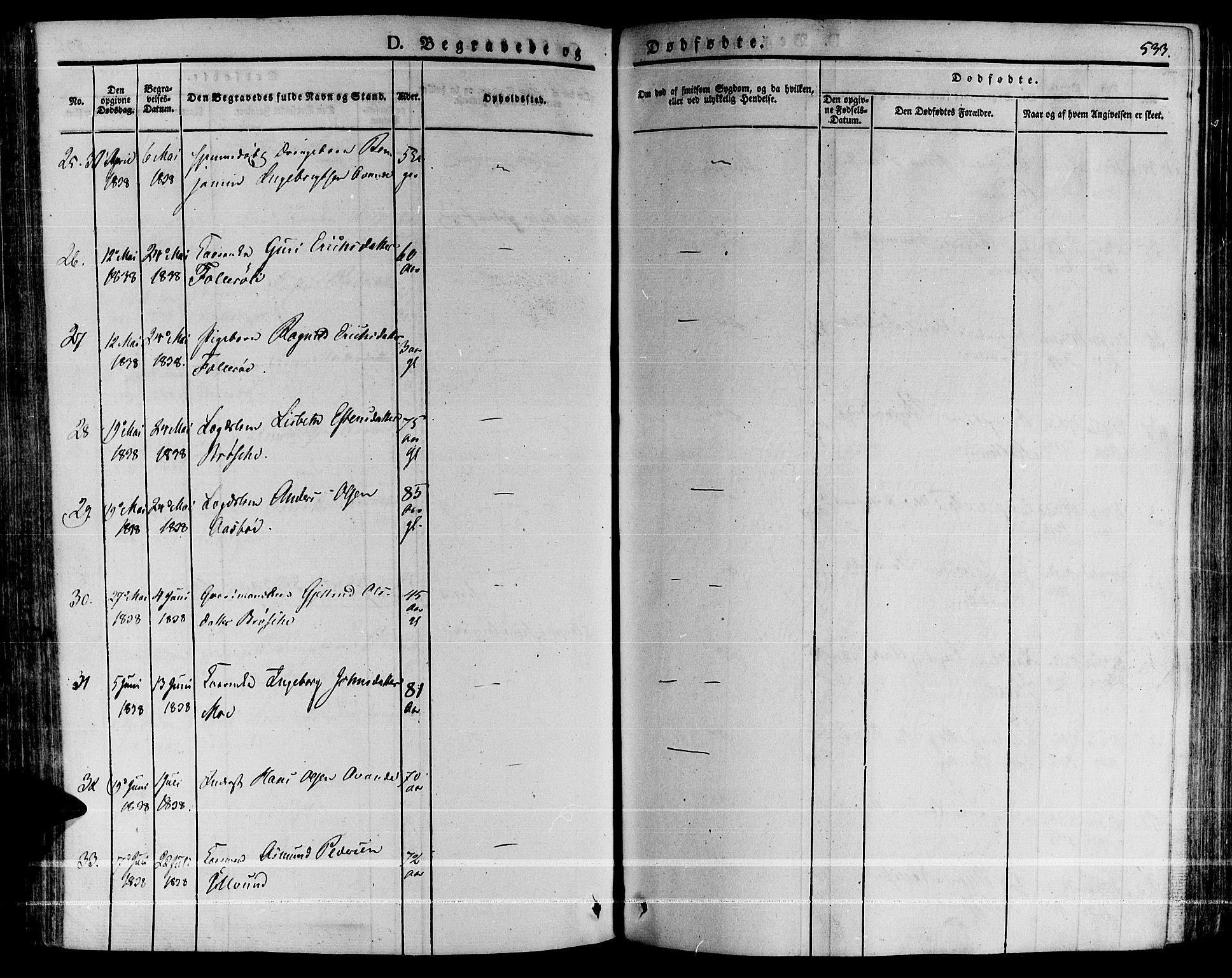 Ministerialprotokoller, klokkerbøker og fødselsregistre - Møre og Romsdal, AV/SAT-A-1454/592/L1024: Ministerialbok nr. 592A03 /1, 1831-1849, s. 533